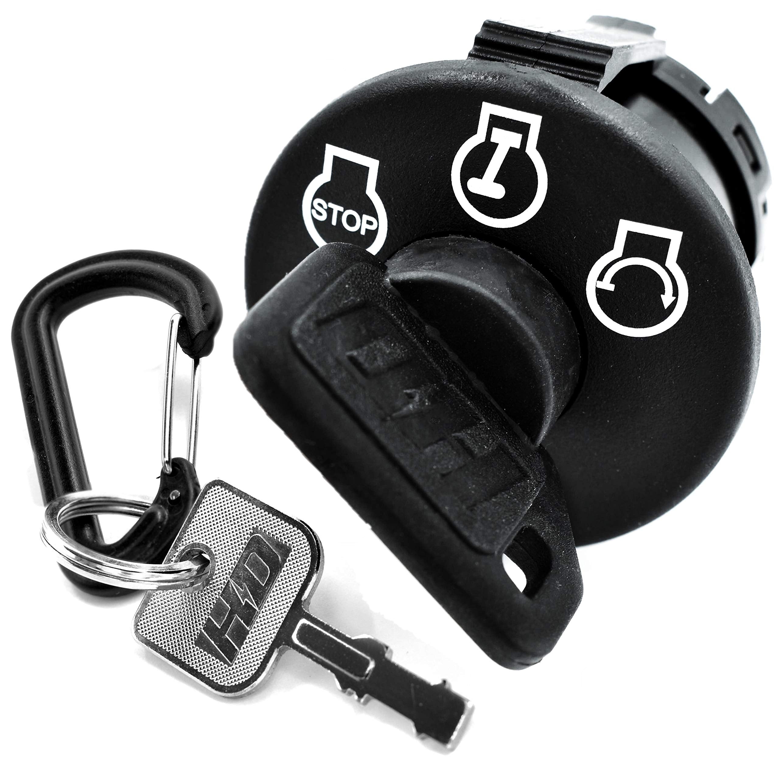 HD Switch Starter Ignition Switch NO Headlights 3 Position Replaces John Deere AM132808 AM122881 LT133 LT155 LT166 LT190 LTR155 