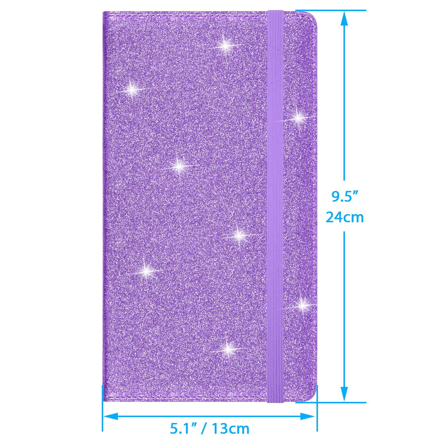 Wisdompro Car Registration And Insurance Holder Premium Glitter Pu Leather Vehicle Glove Box Organizers Wallet For Document, Lic