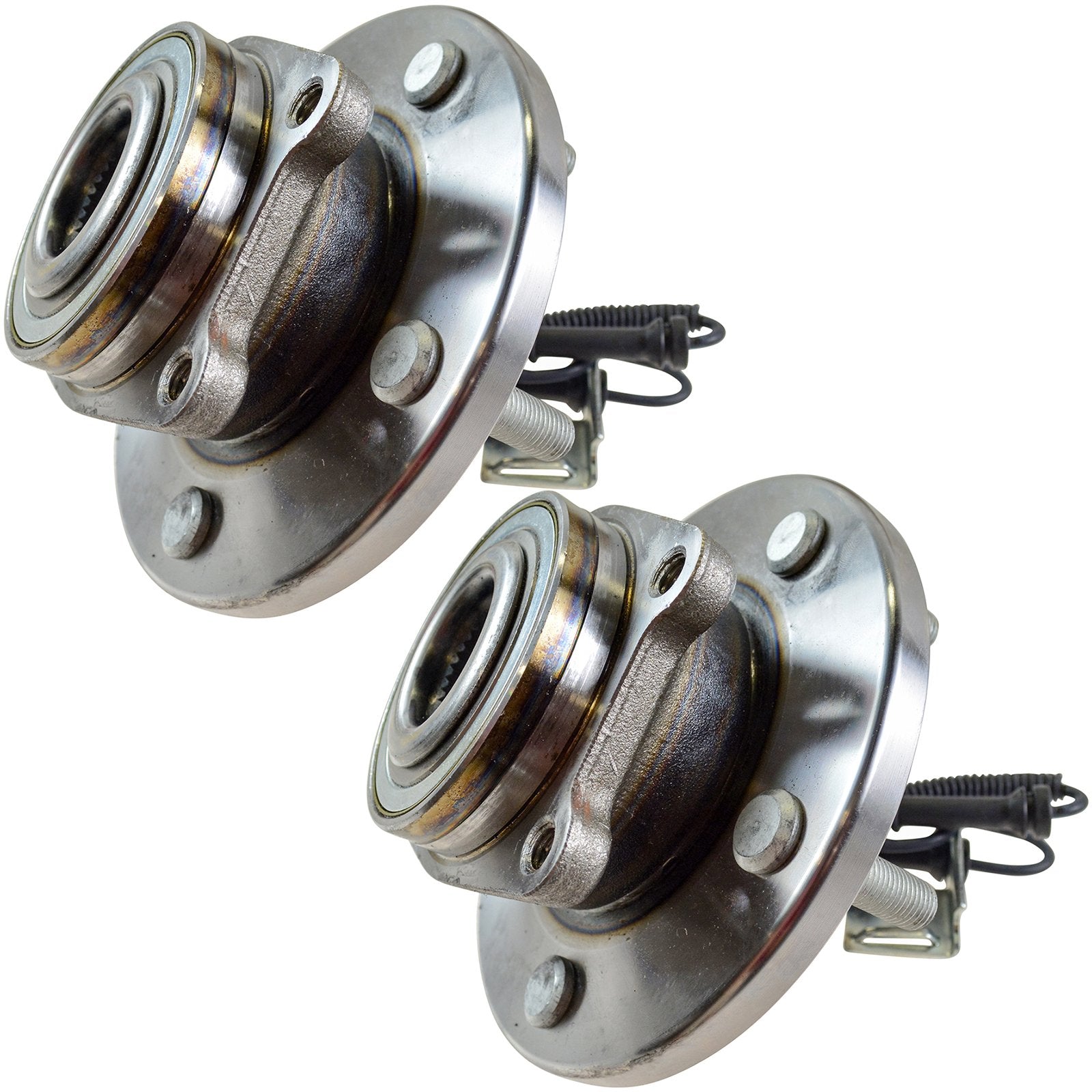 Trq Front Wheel Hub Bearings Assembly Set Driver & Passenger Side Compatible With 2008-2016 Chrysler Town & Country 2008-2020 Do