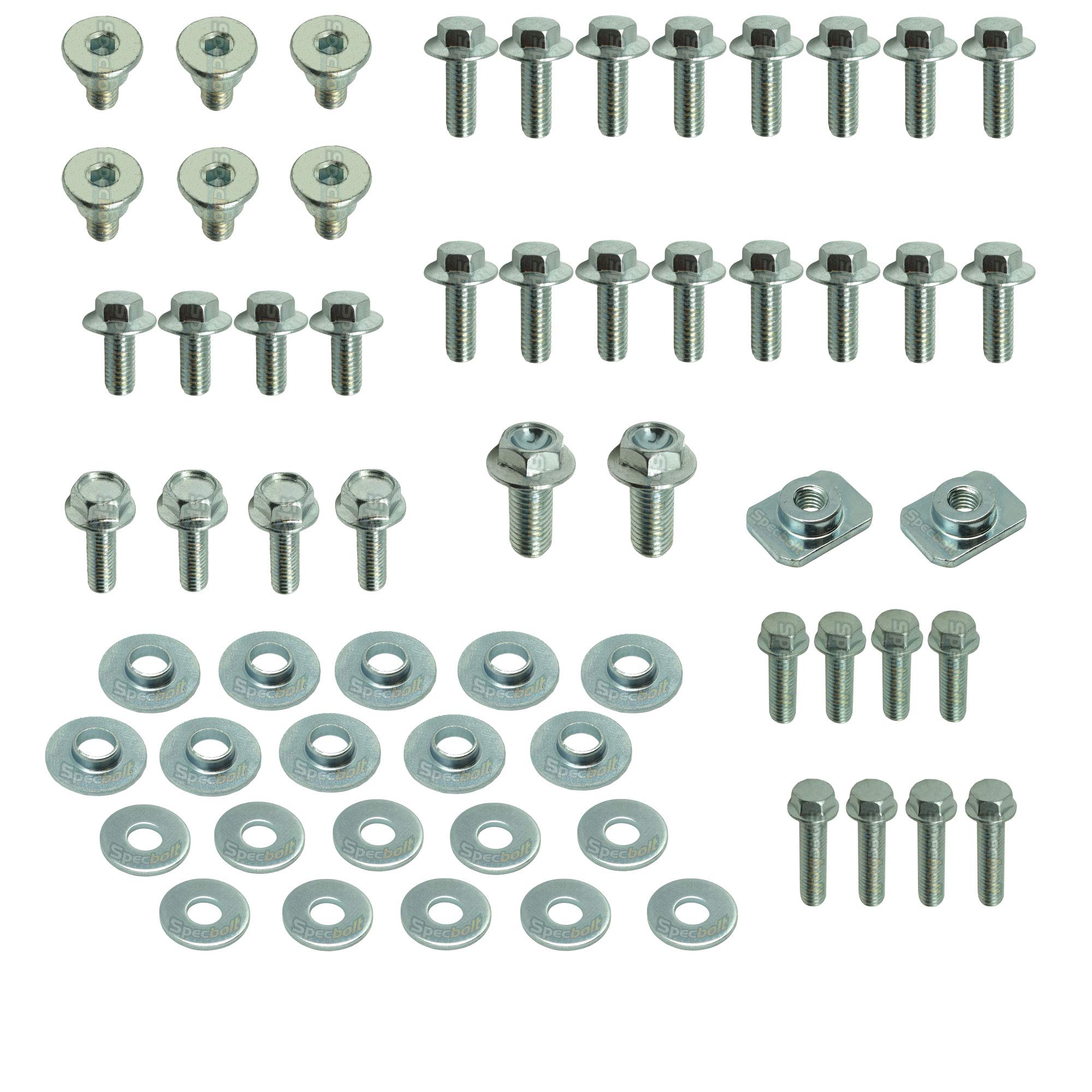 62Pc Specbolt Yz Yzf Wr Body Bolt Kit For Yamaha Plastics, Seat, Fenders, Fork Guards Radiator Shrouds Bodywork Yz Yz-F Wr Yz60 