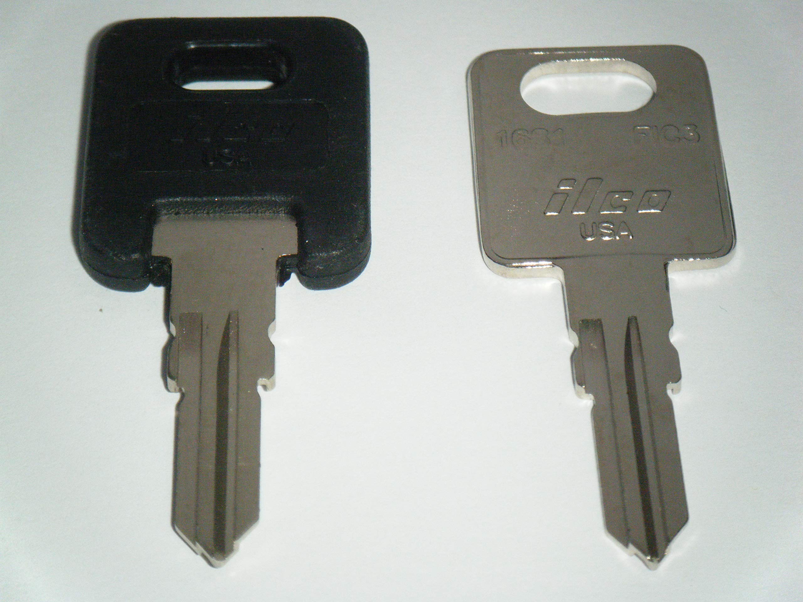 Hf301 Rv Keys Ilco Rv Motorhome Trailer Keys 1 Black Top & 1 Metal Cut To Hf301 Working Keys Travel Trailer Motor Home Toy Haule