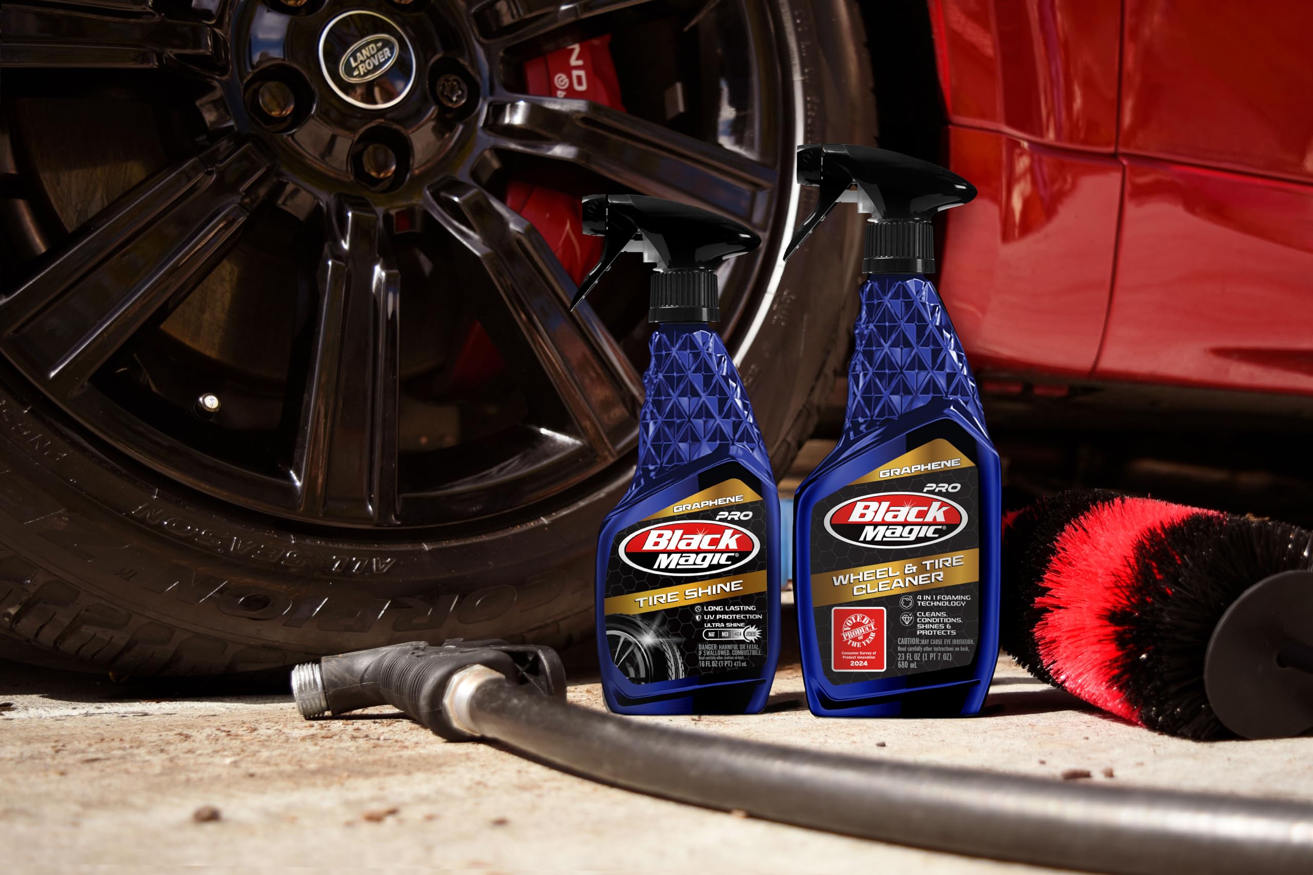 Black Magic Tire Shine 120177 - 16oz Intense Graphene, Repels Dust & Grime, Boosts Color Depth, Blue