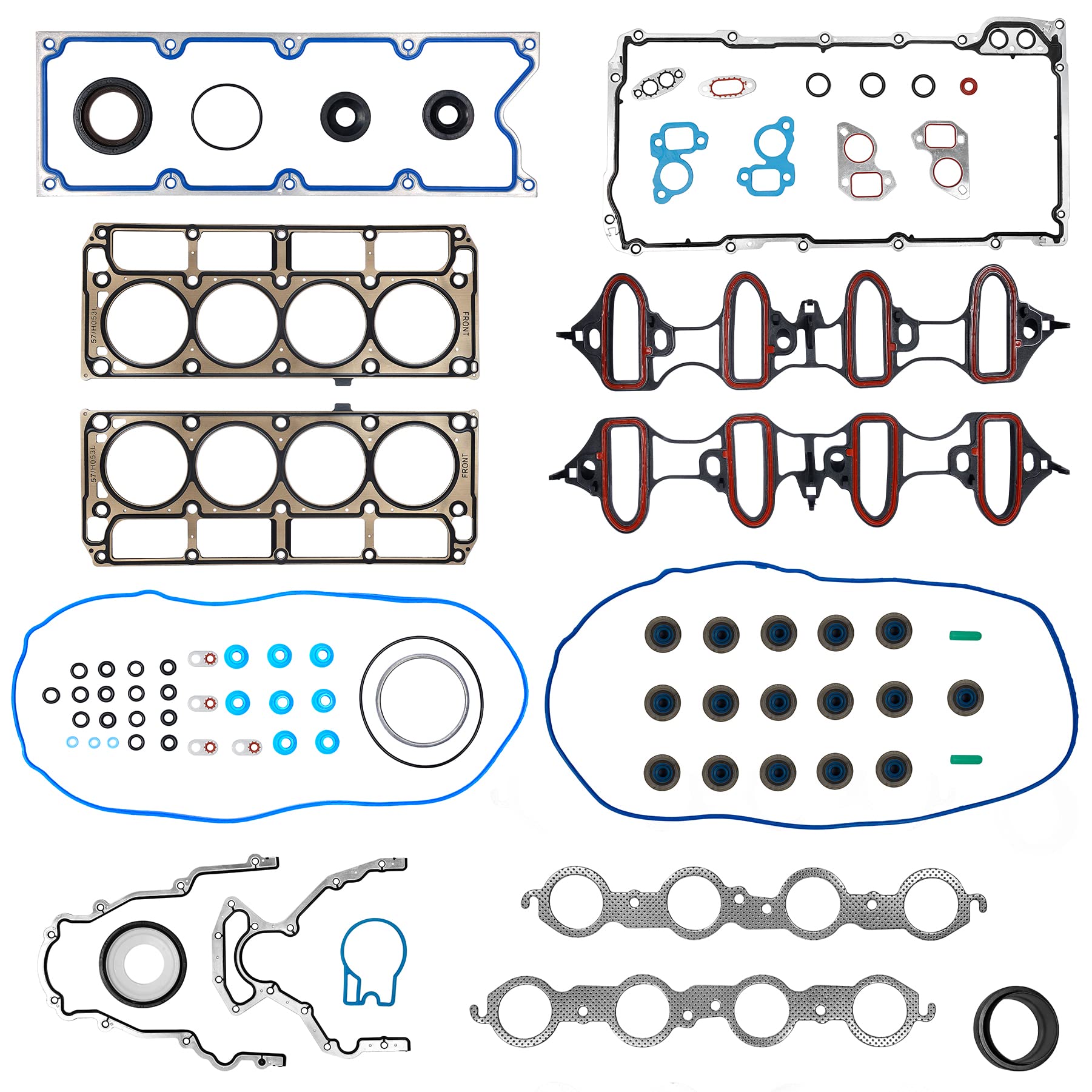 Head Gasket Set, Compatible with 2002-2011 Chevy Silverado Tahoe Avalanche Express Suburban, GMC Sierra Savana Yukon Envoy, Buic