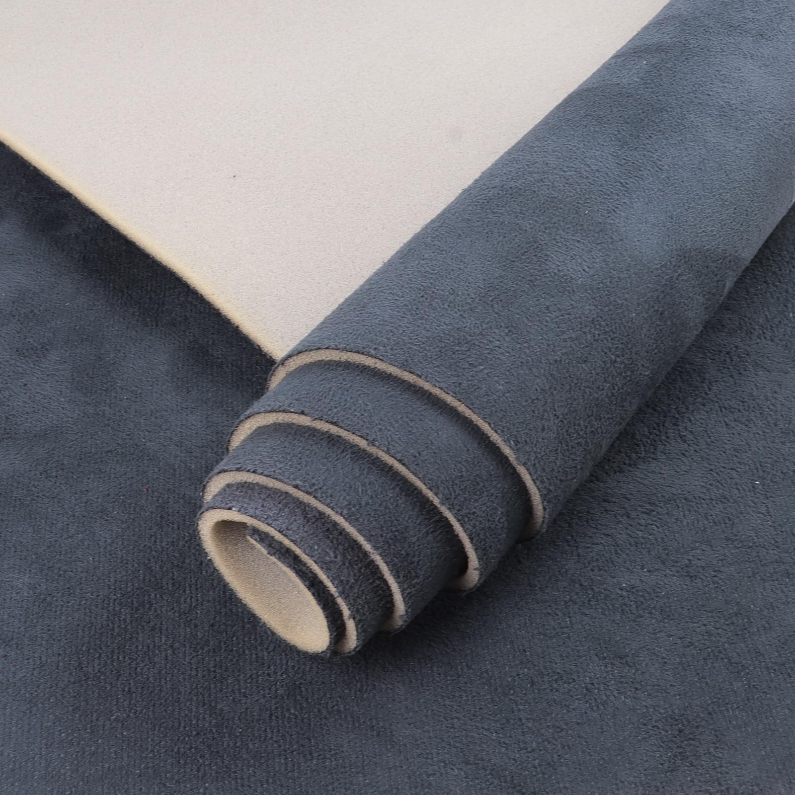 Car Elements Suede Headliner Fabric With Foam Backing 60'' W  54'' L Charcoal Auto Suede Headliner Material Car Roof Upholstery