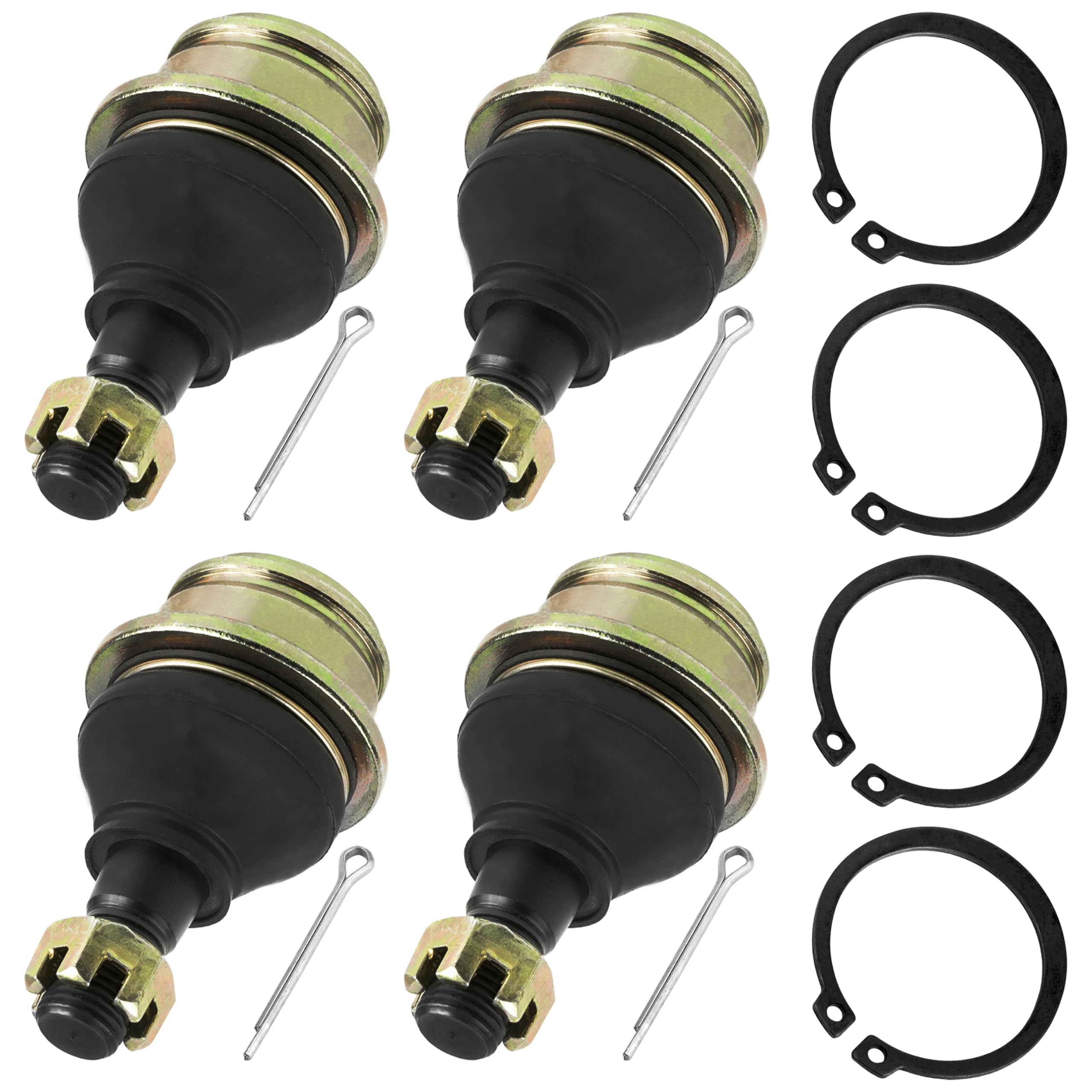 Caltric Front Lower and Upper Ball Joint Compatible With Yamaha Viking 700 YXM700 4X4 2014-2021 / Qty 4