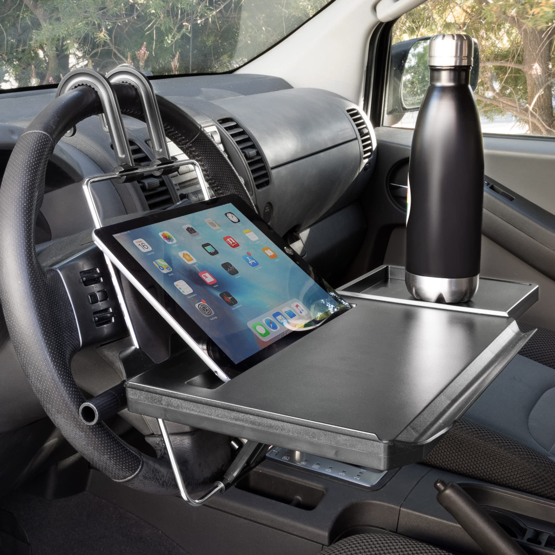 Mount-It! Car Table Tray - Adjustable Height & Tilt, Fits All Models, for Laptops, Food & Drinks, Model MI-7314