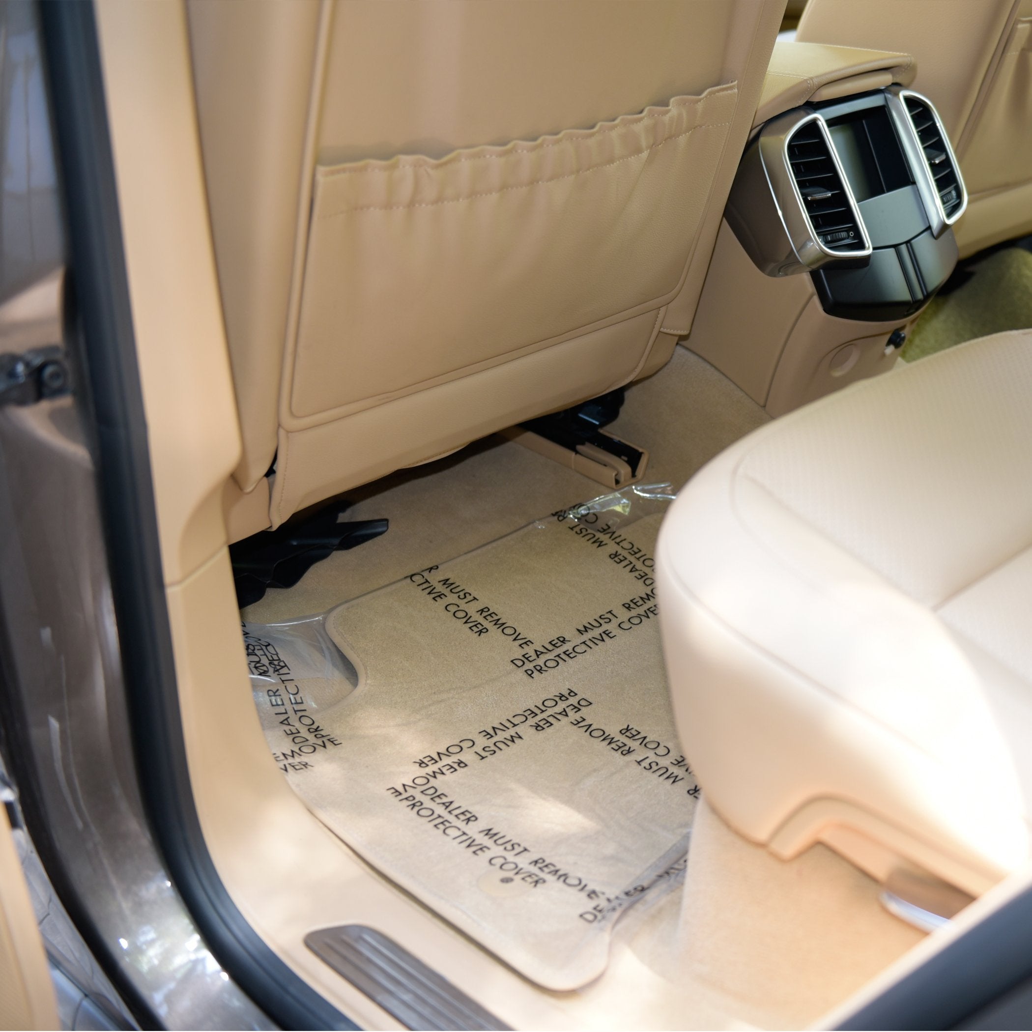 Carcarez Auto Adhesive Floor Mat, 4 Mil Car Carpet Protector Film | 100 Mats Per Roll | 24' Wide, 200' Long
