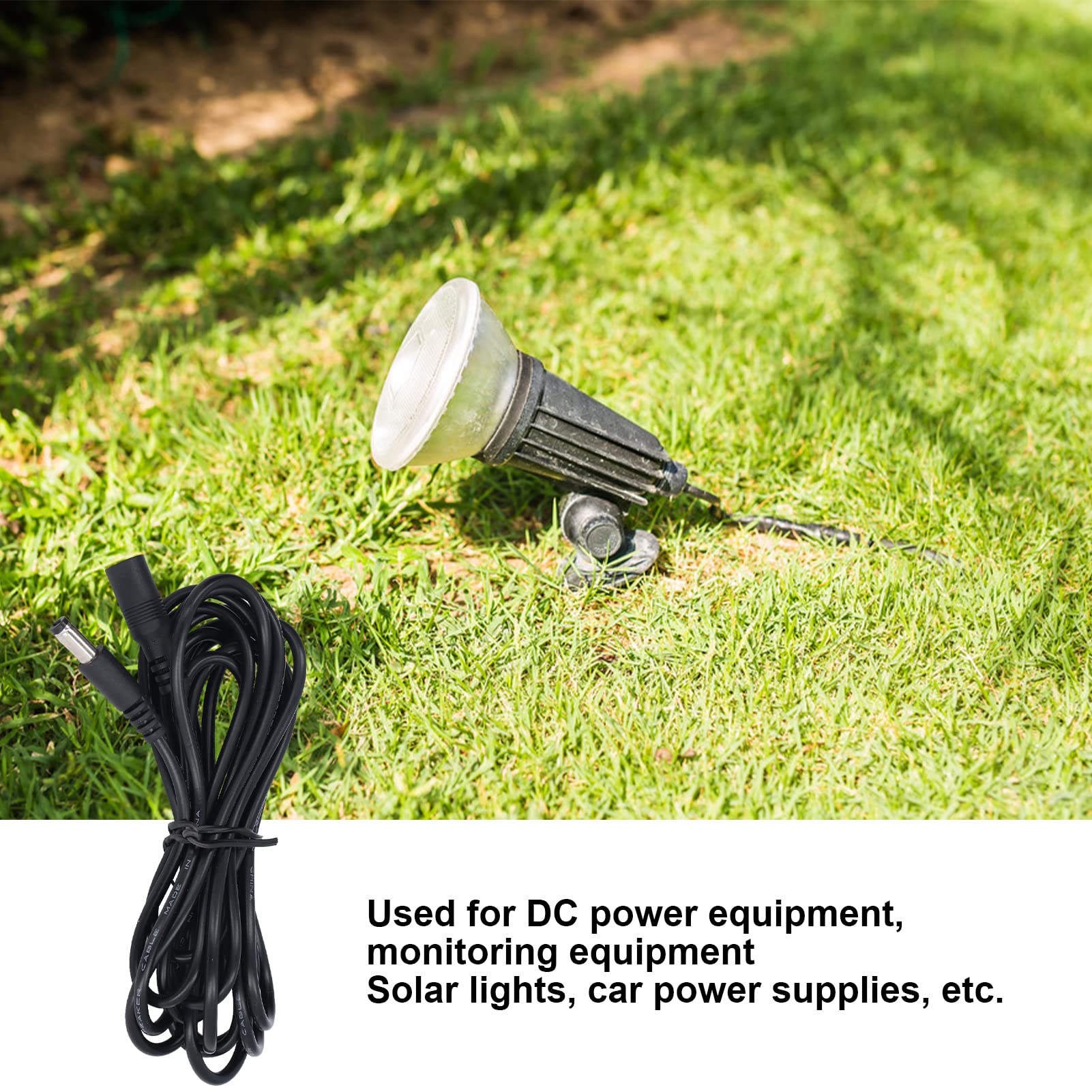 Power Extension Cable, Dc 12V 24V 24Awg 9.5Ft Led Extension Cord Power Supply Extension Cable Outdoor Extension Cord For Led Str