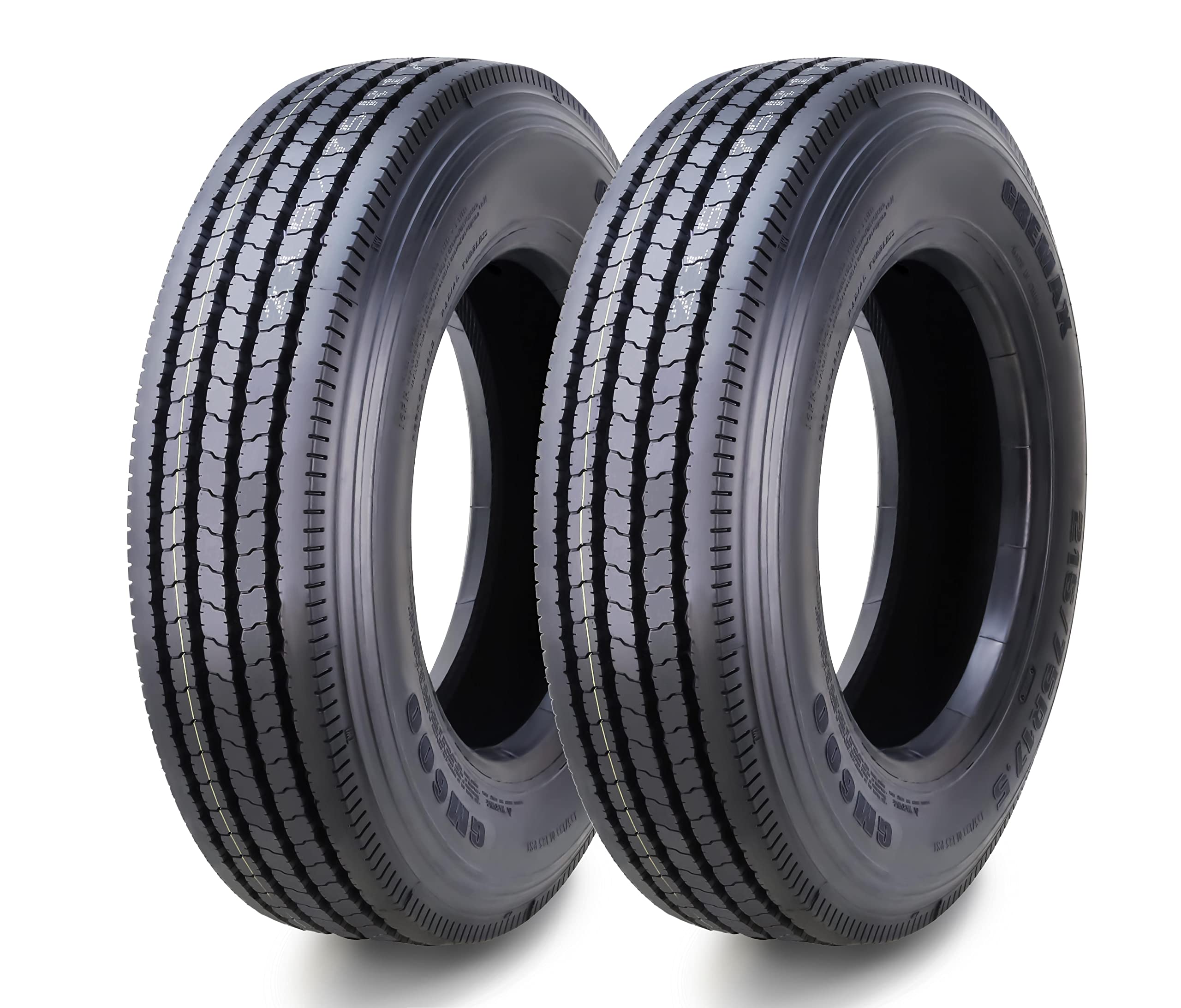 GREMAX HD All Steel Radial 215/75R17.5 18-Ply All Position Truck Trailer Tire 135/133M, Set 2 