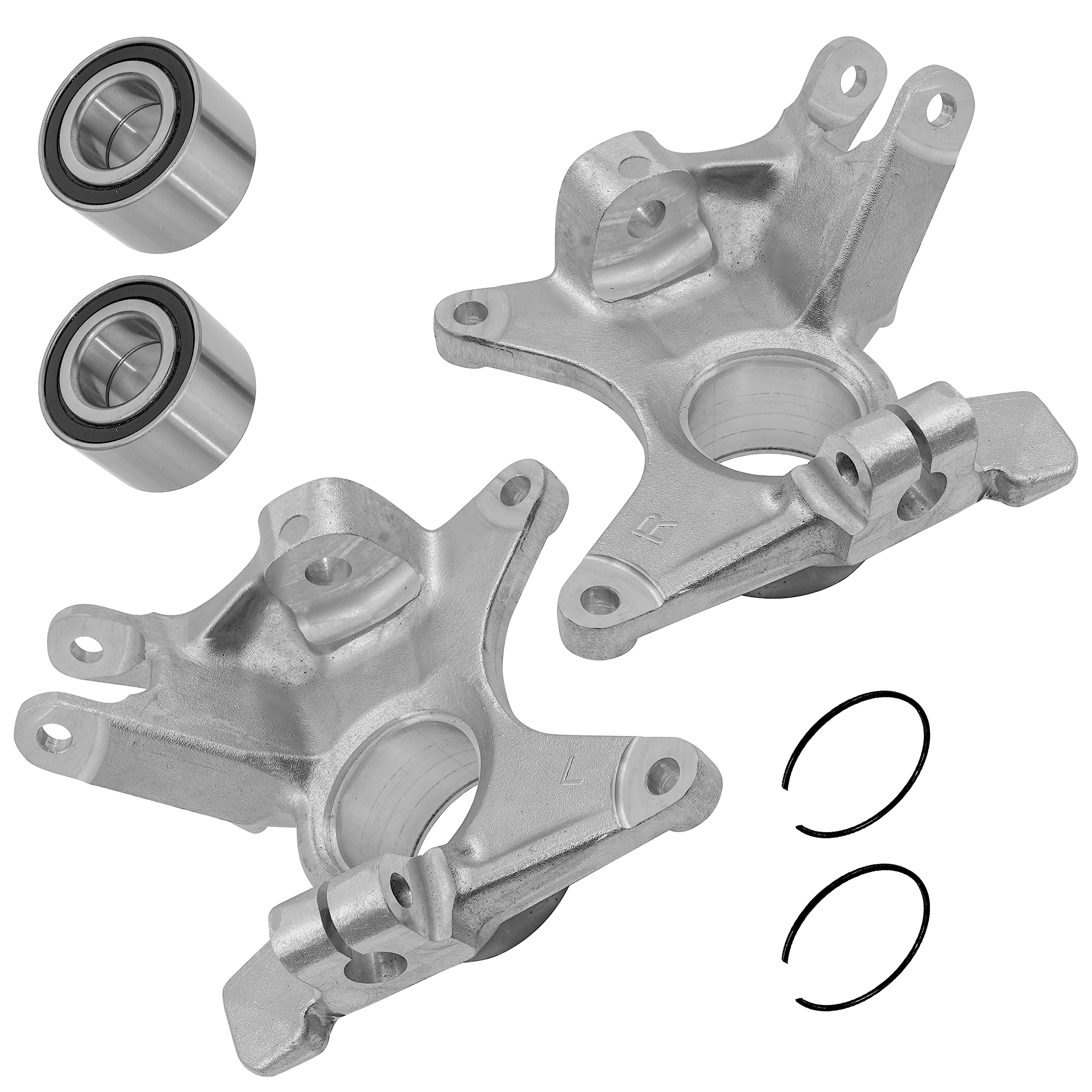 Caltric Front Left Right Knuckle/Ball Bearing and Circlip Compatible with Can-Am Defender HD10 2018 2021