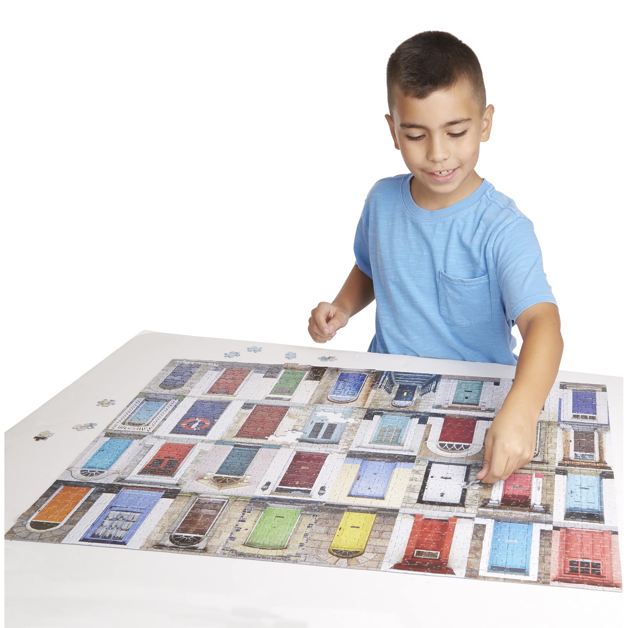 Melissa & Doug 1,000-Piece Jigsaw Puzzle - Knock Knock Doorways, 29 x 23 inches, Cardboard, Model 9092