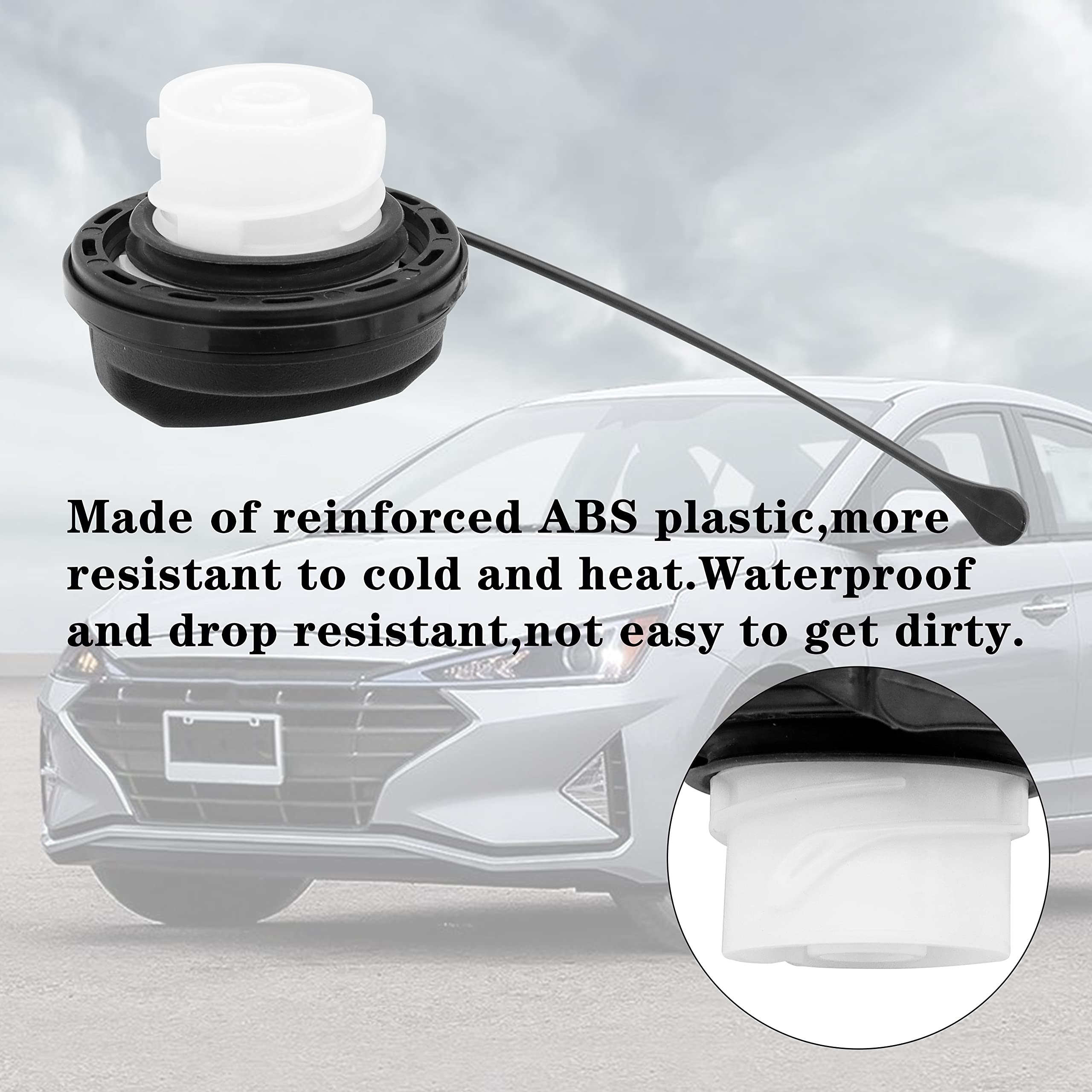 Gas Cap Fuel Cap Replace 31010-3L600 For 2004-2021 Hyundai Accent Azera Elantra Coupe Gt Entourage Equus Genesis Coupe Santa Fe
