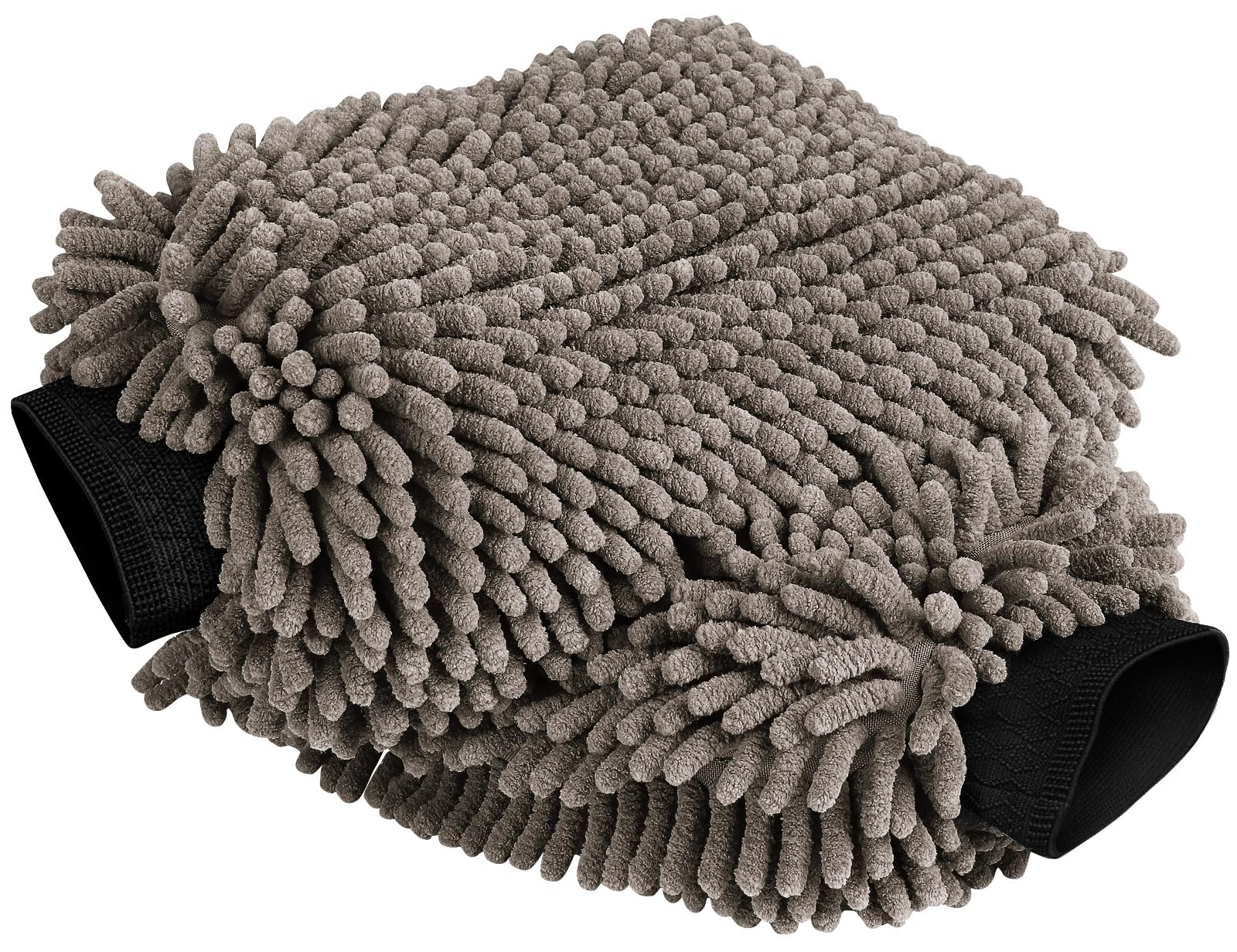 Aidea Car Wash Mitt Microfiber-2Pack, Scratch-Free& Lint-Free, Premium Chenille Microfiber Wash Mitt-Grey Regular Size (7.12''X1