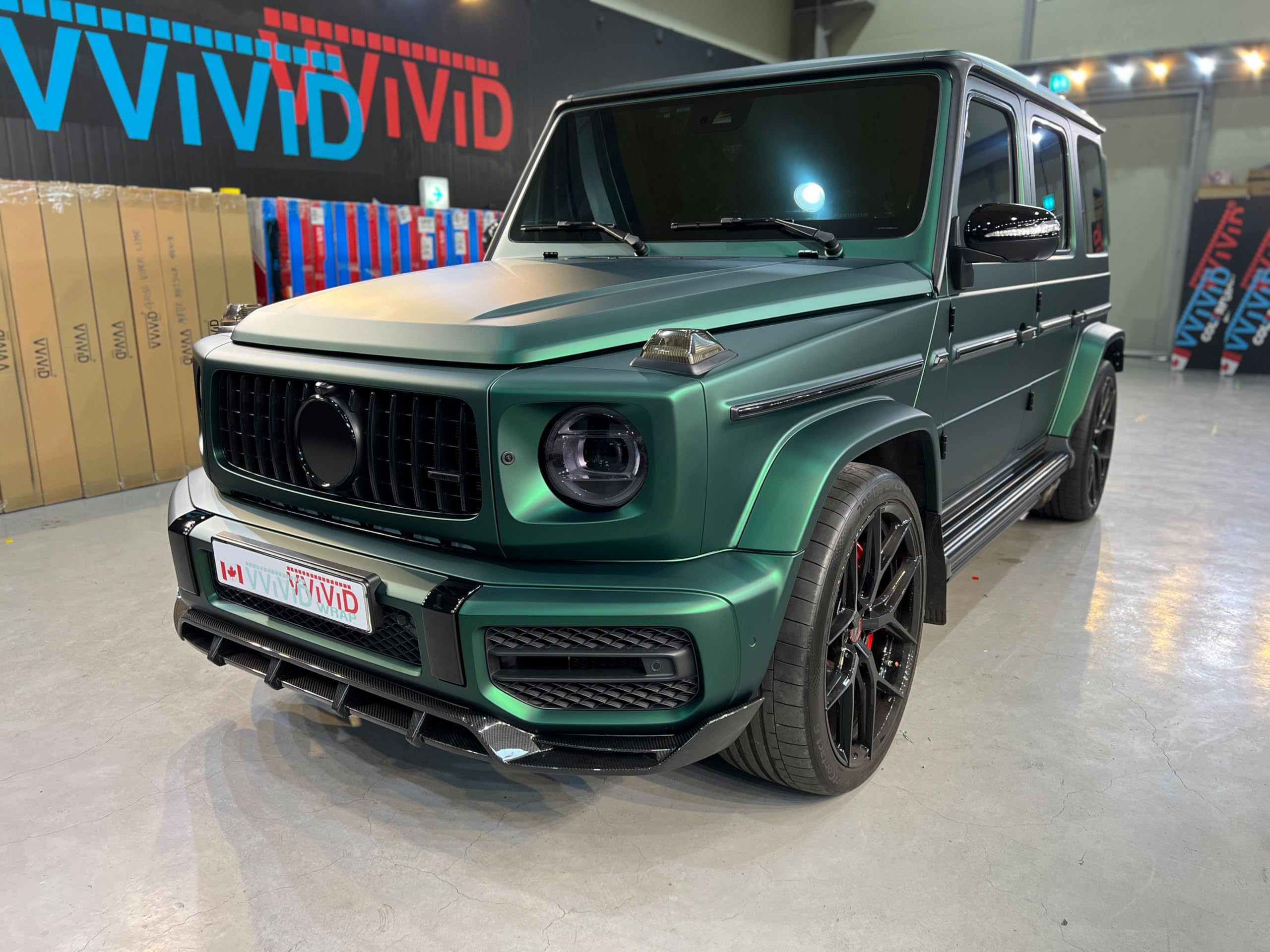 Colorfusion Ppf By Vvivid, Satin Chrome Stealth Green Dry Apply Ppf Vinyl Car Wrap Roll 10Ft X 5Ft