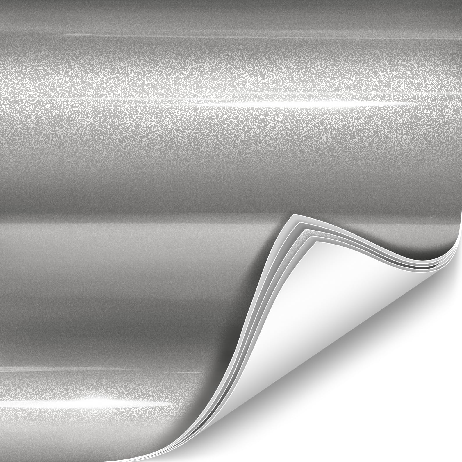 Colorfusion Ppf By Vvivid, Gloss Gt Silver Dry Apply Ppf Vinyl Car Wrap Roll 1.3Ft X 5Ft