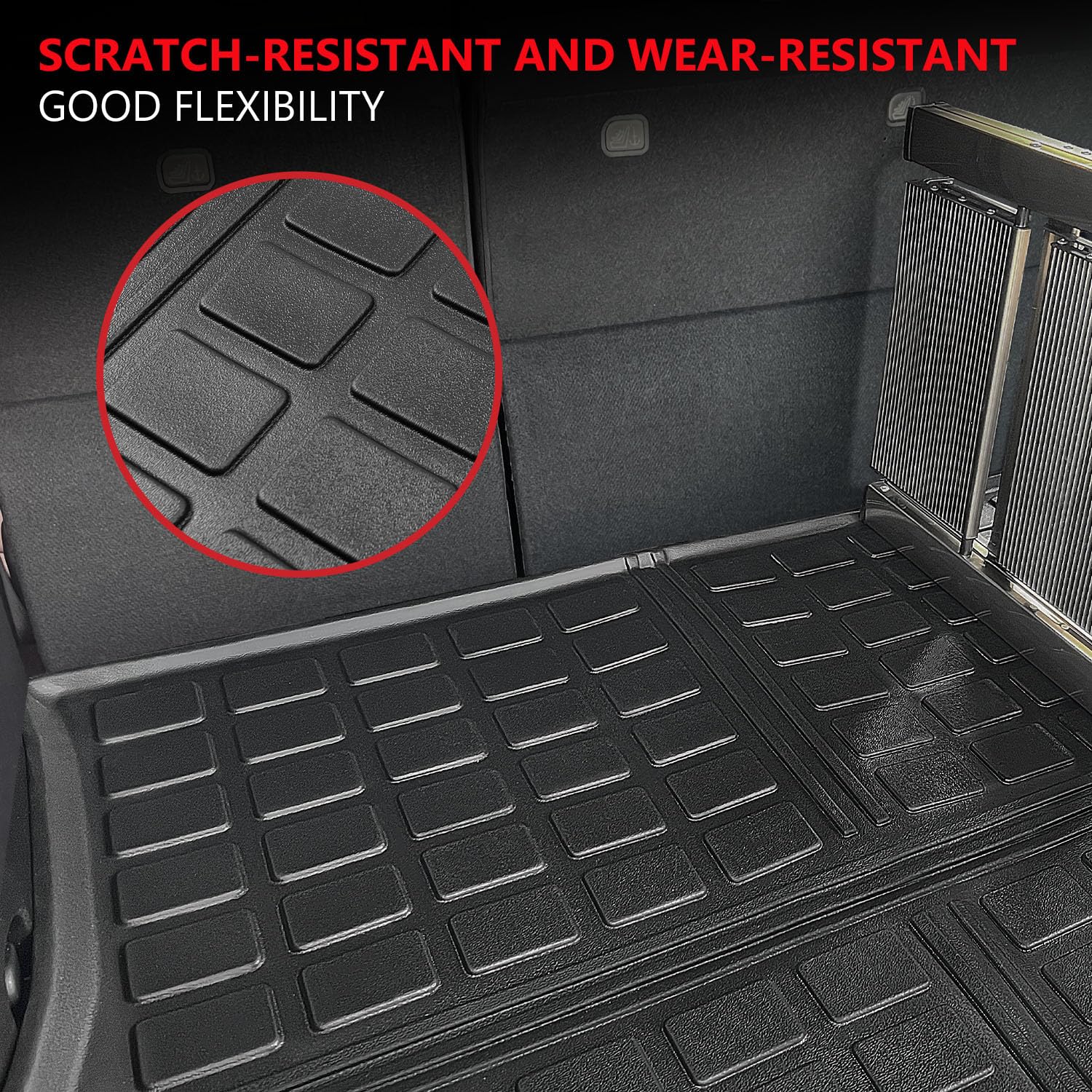 Xipoo Cargo Mat Compatible With 2013-2018 Toyota Rav4 Trunk Mat Cargo Liner Tpe Material Cargo Mat Replacement For 2013-2018 Toy
