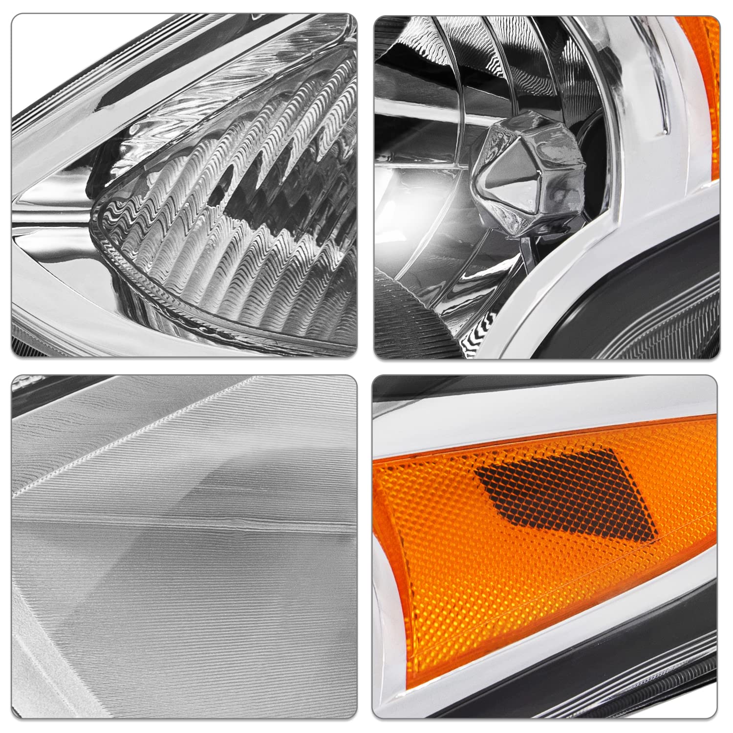 SOCKIR Headlight Assembly for 2015-2019 Nissan Versa - OEM Halogen Replacement - Driver Left Side - Without Bulbs