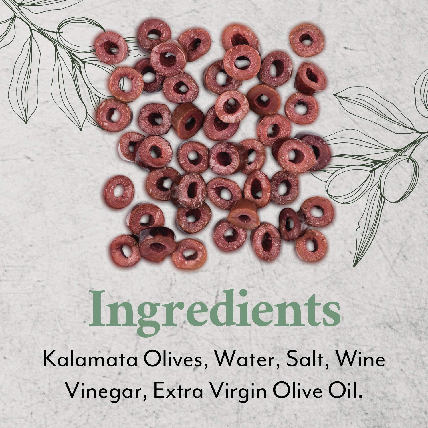 Roland Foods Sliced Kalamata Olives, 4.4 lb Tub, Specialty Imported from Greece