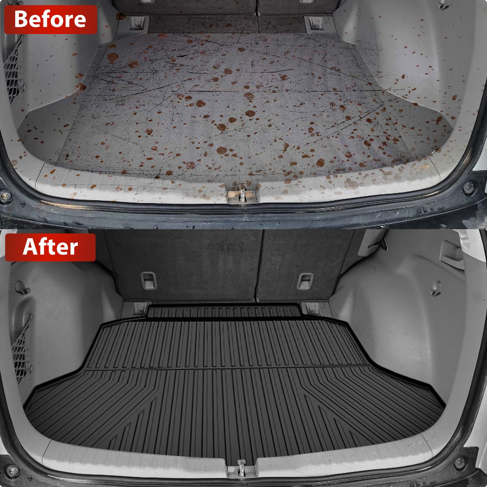 Floor Mats & Cargo Liner Fit for Honda CRV CR-V 2012-2016 LX, SE & EX (Not Fit EX-L & Touring Models) - All Weather Protection C