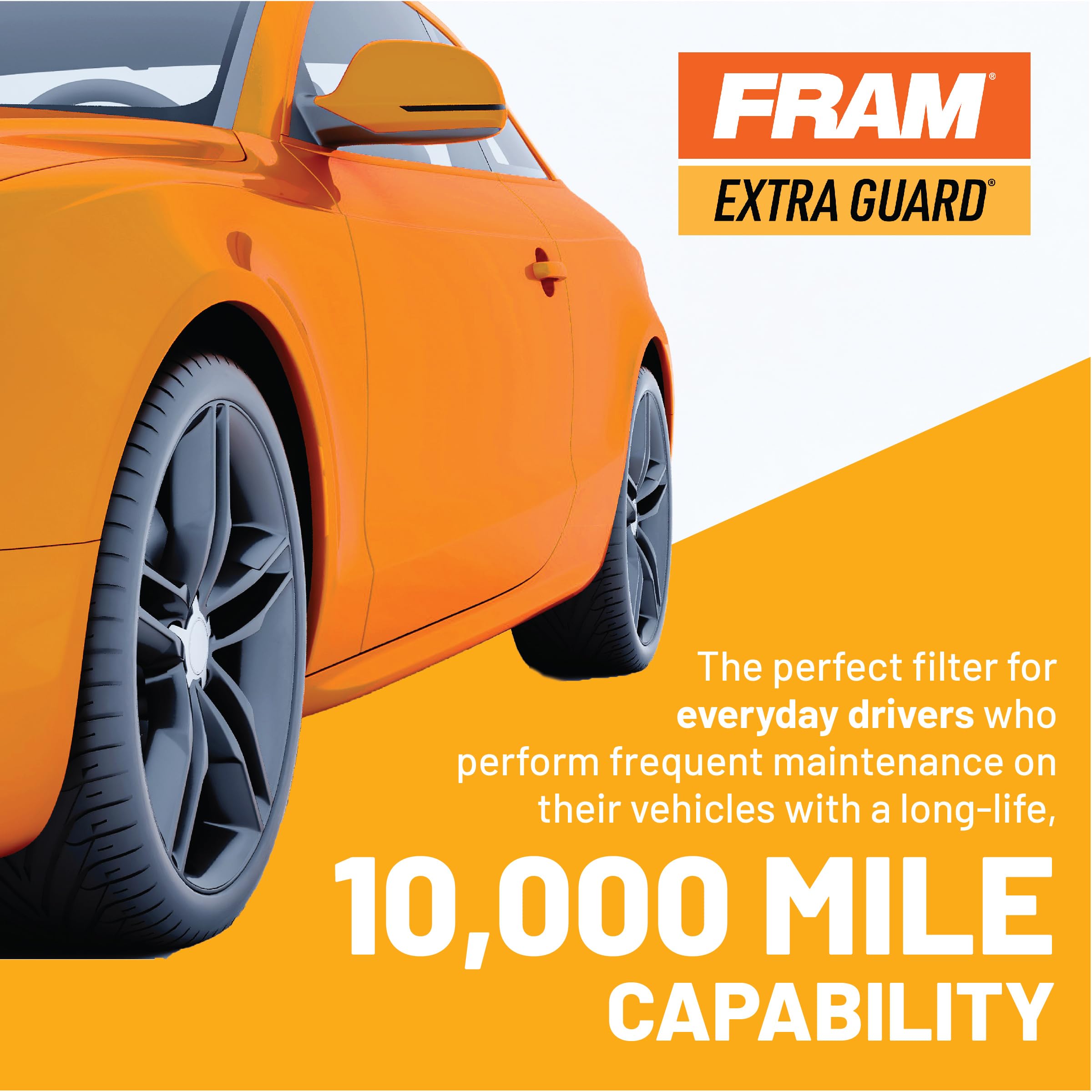 Fram Extra Guard Ch9018, 10K Mile Change Automotive Replacement Interval Cartridge Engine Oil Filter For Select Vehicle Models