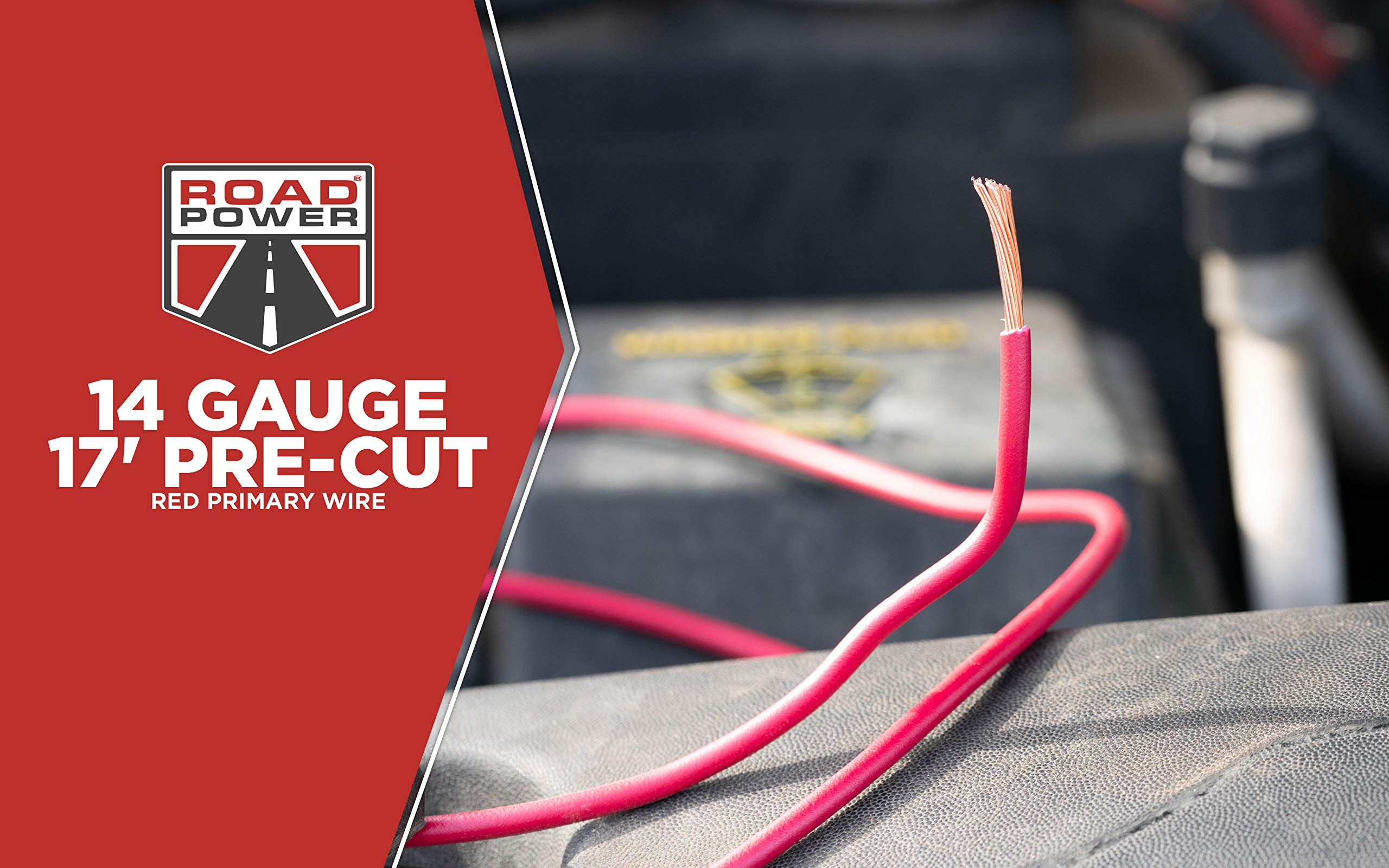 Wire Primary 14Ga17' Red (Pack Of 1)