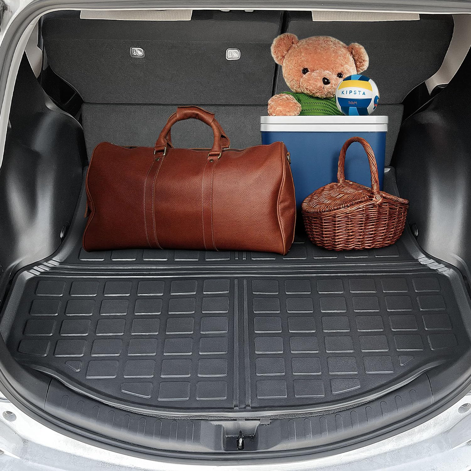 Xipoo Cargo Mat Compatible With 2013-2018 Toyota Rav4 Trunk Mat Cargo Liner Tpe Material Cargo Mat Replacement For 2013-2018 Toy