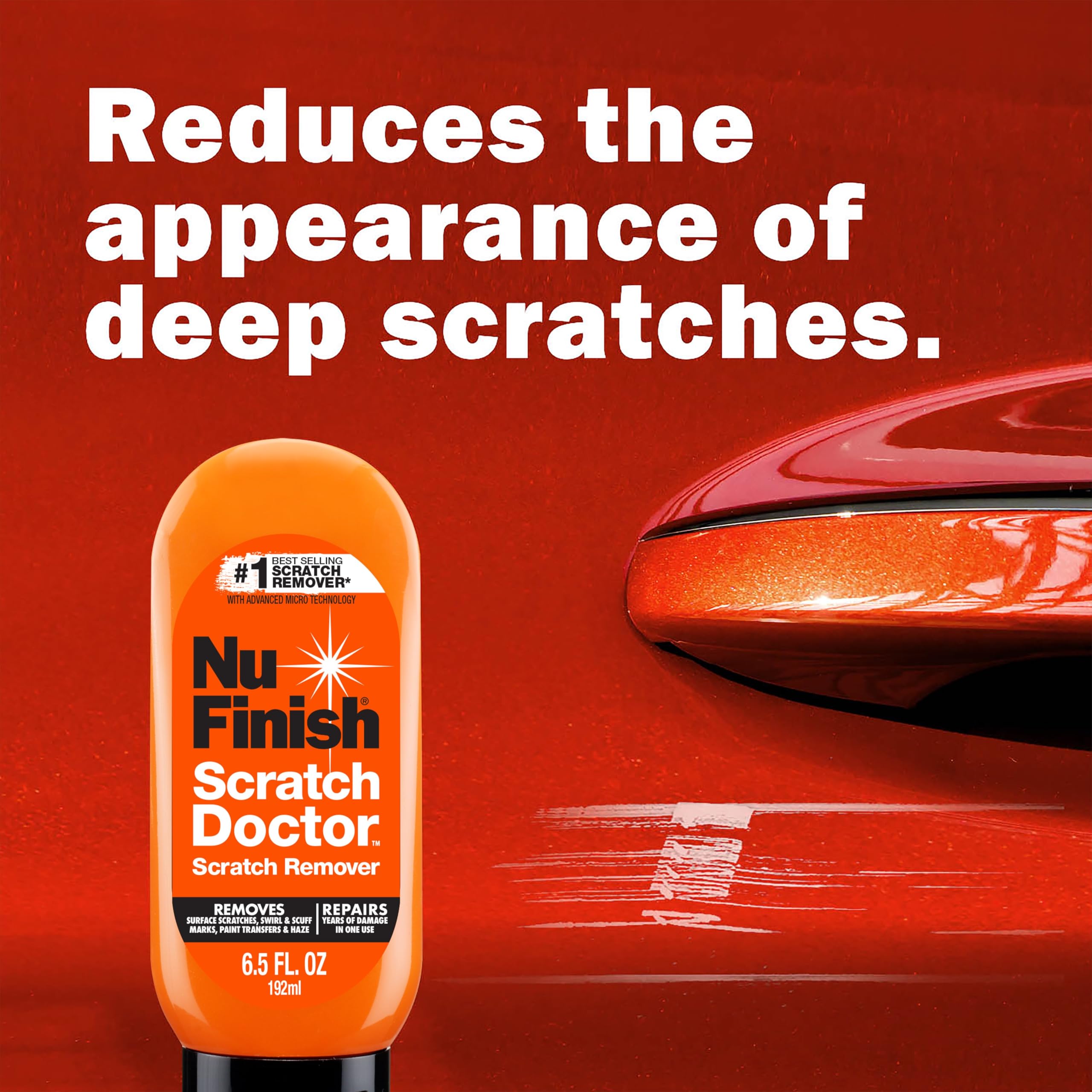 Nu Finish Car Care Kit - Scratch Doctor Remover (6.5 Oz) & Once a Year Polish (16 Oz) - E303699900