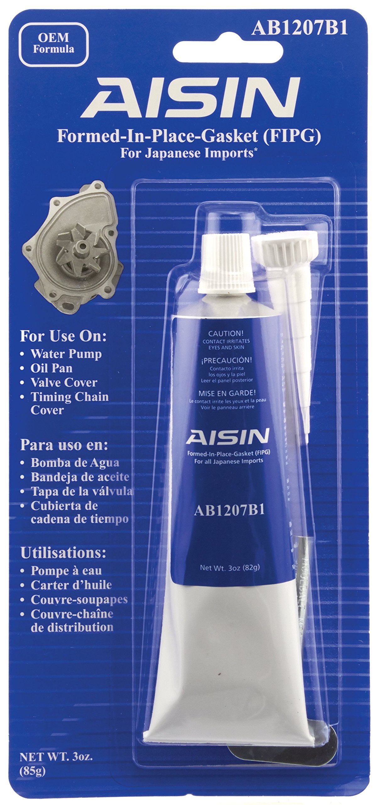AISIN AB1207B1 Black Form-In-Place Gasket Sealant - 3oz. Tube