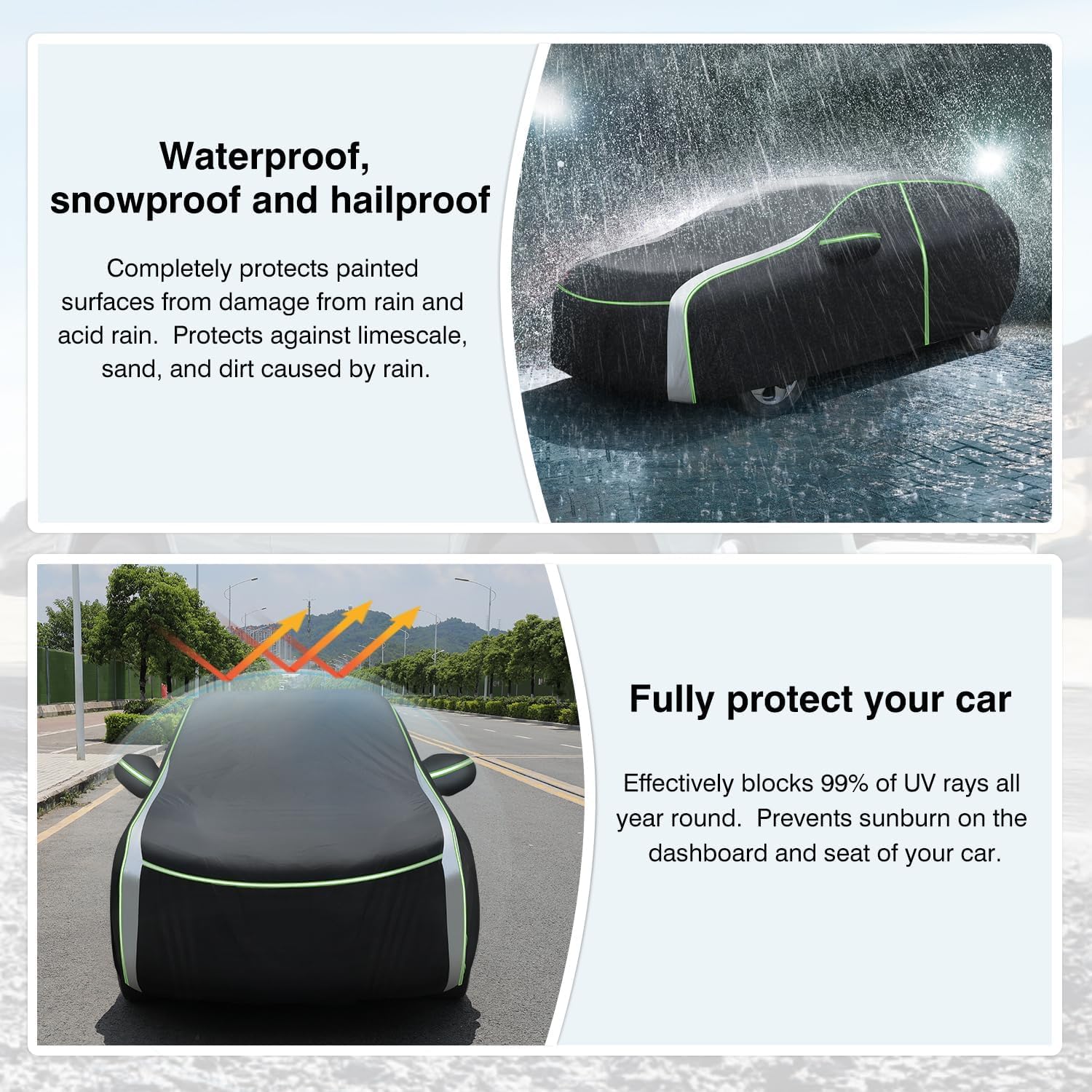 Cartist Full Car Cover Fits For Elantra 2000-2023 2024 2025 Accessories All Weather Car Covers Outdoor Waterproof Uv Protection