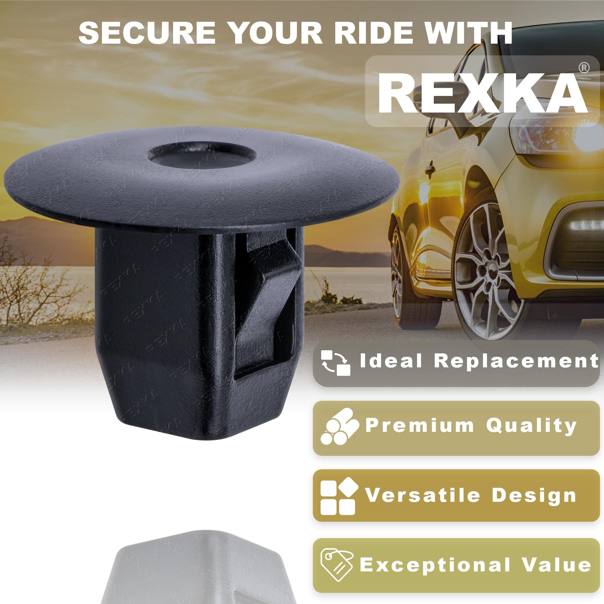 Rexka 40pcs Fender Liner Mud Guard Retainer Clip Grommet Retainer 90682-SEA-003 Compatible with Honda Acura Accord Civic CR-V Fi