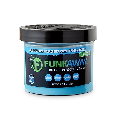 Funkaway Supercharged Gel For Cars, 4.5 Oz, Extreme Odor Eliminator Soaks Up And Removes Smells In Cars, Suvs, Trucks And Rvs For Long-Lasting Results