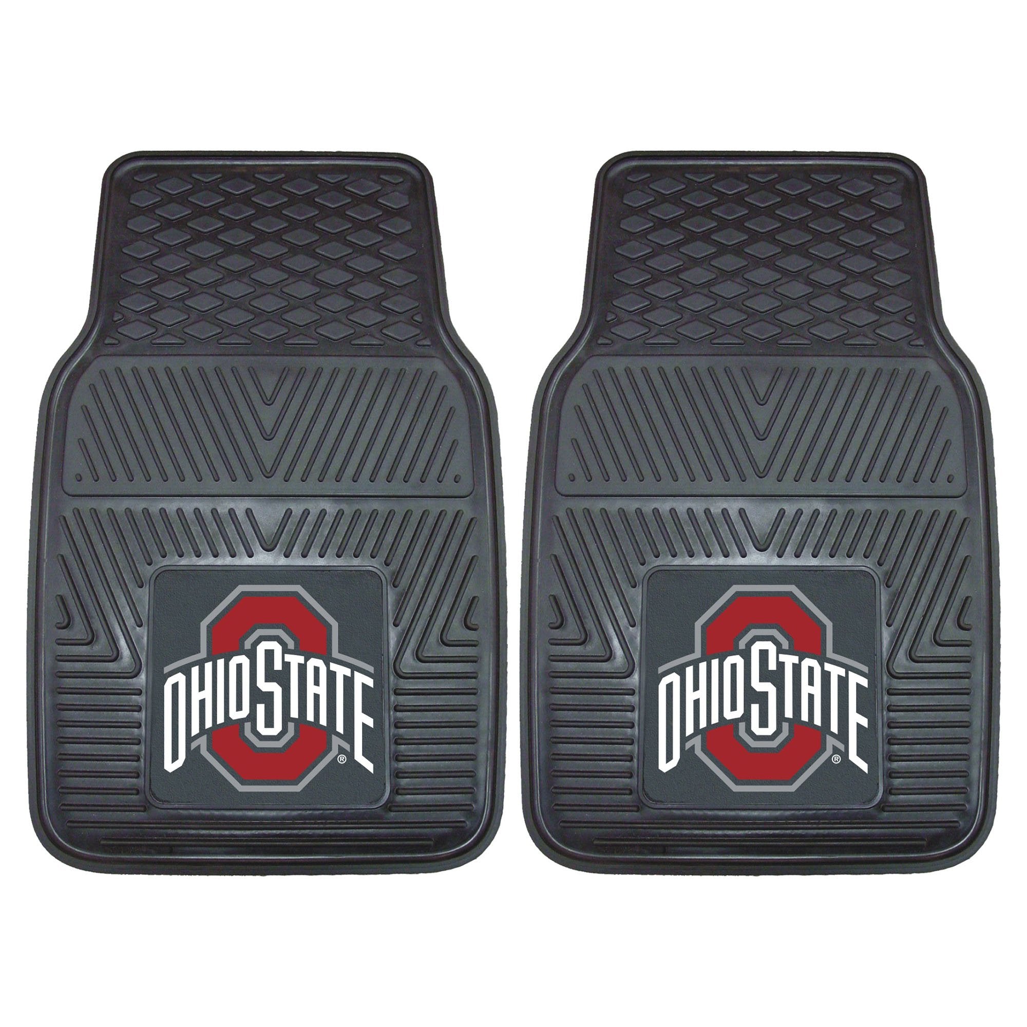 Fanmats - 7924 Ncaa Ohio State University Buckeyes Vinyl Heavy Duty Car Mat 18''X27''