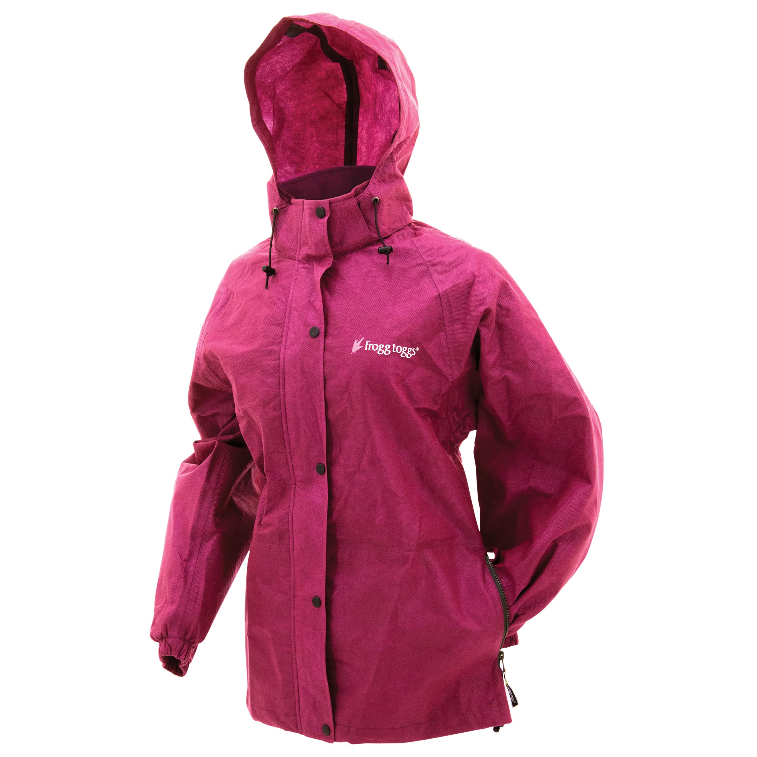 Frogg Toggs Women'S Standard Classic Pro Action Waterproof Rain Jacket, Cherry, Medium
