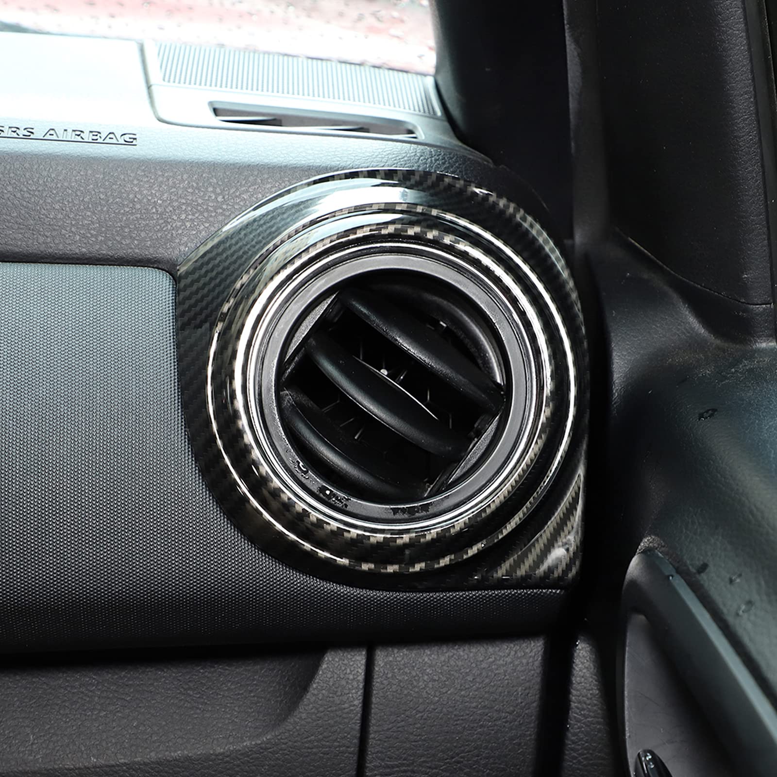 4pcs Car ABS Inner Central Console Air Conditioning Vent Rings Frame Cover Trim Car Accessories Fit for Toyota Tacoma 2016 2017