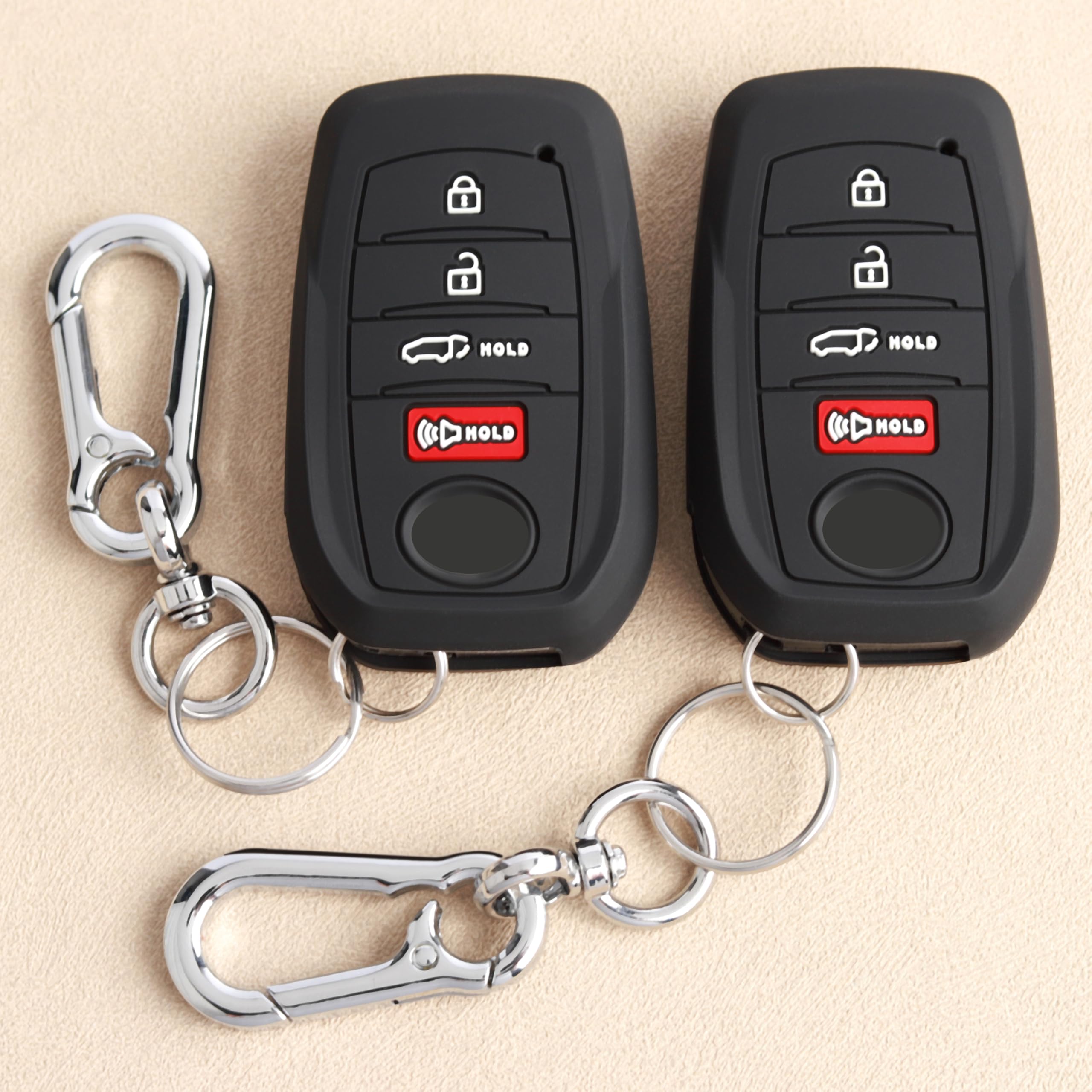 TANDRIVE Key Fob Cover for Toyota 2025 Grand Highlander Corolla Cross 4Runner Land Cruiser Highlander Crown Signia Sequoia Venza