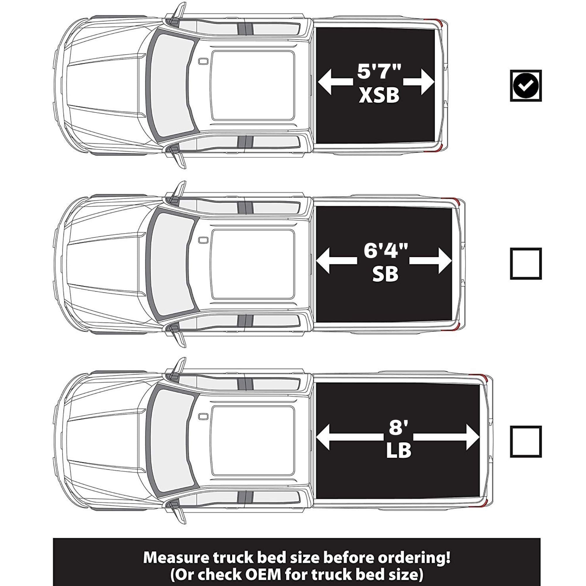 LEER Soft Roll Up Tonneau Cover for 2019-2023 Ram 1500 5.7' Bed, Easy Install, Low-Profile, Durable Vinyl, Black