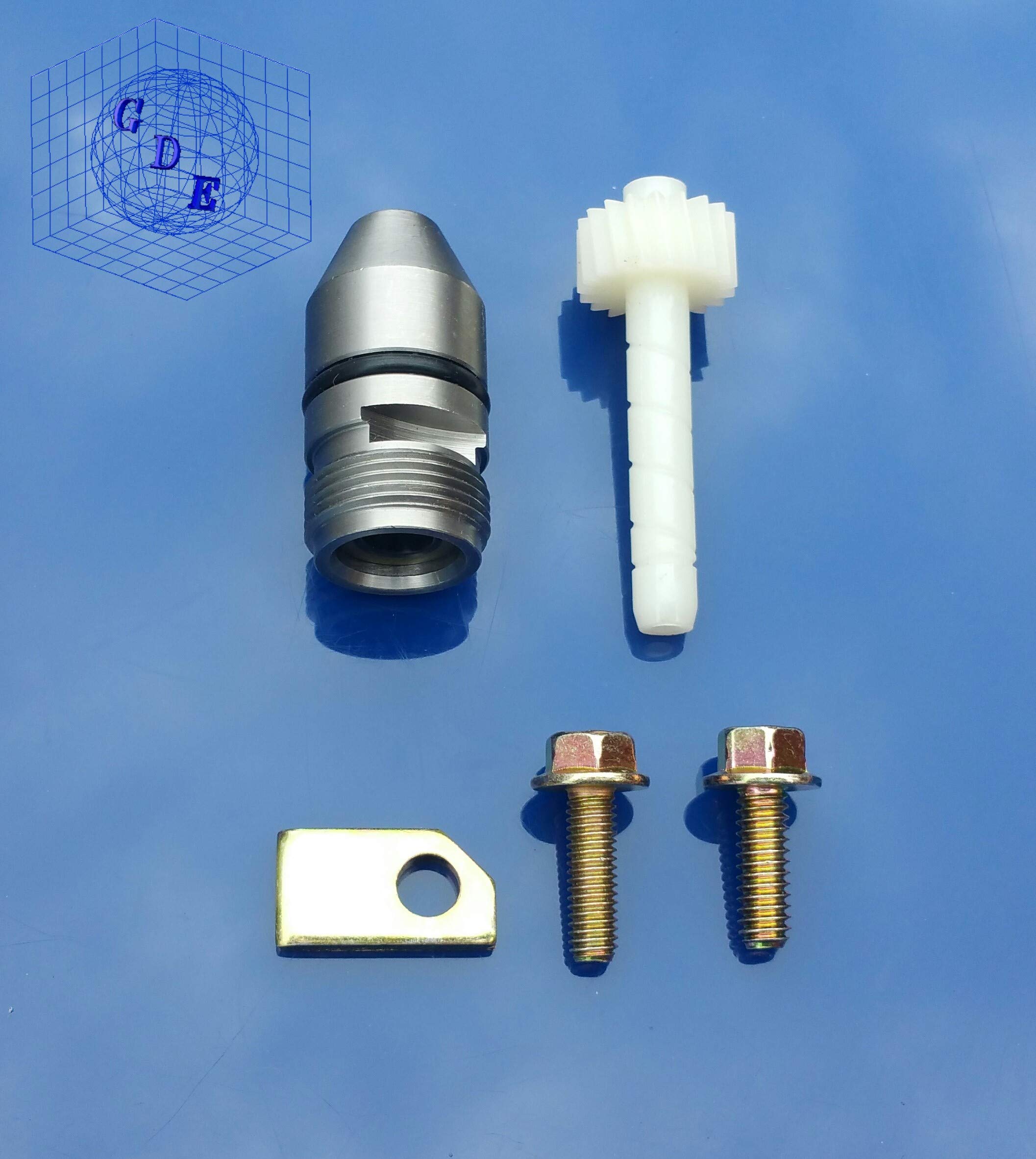 Gm Turbo 350 Th350 Muncie Powerglide Transmission Speedometer Gear 19 Teeth White Speedo W/Bullet Clamp & Bolts