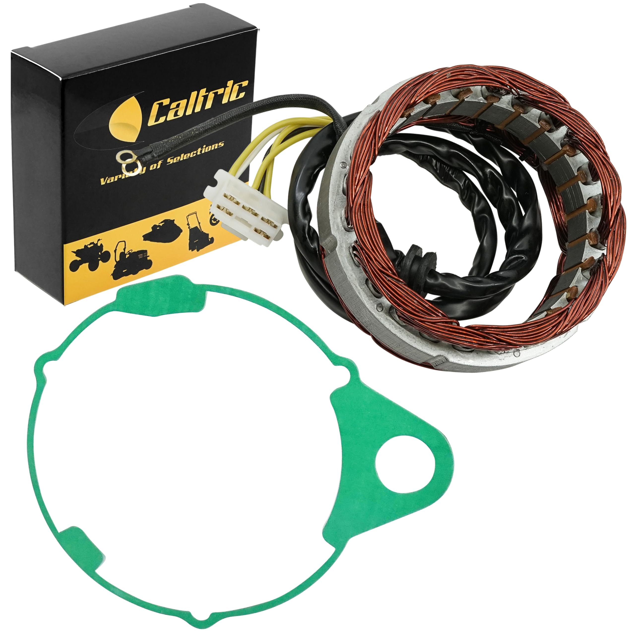 Caltric Stator and Gasket Compatible with Honda Cb750L Cb 750L Cb750K Cb 750K Cb750C Cb 750C Cb750F Cb 750F Cb750Sc Cb 750Sc 197