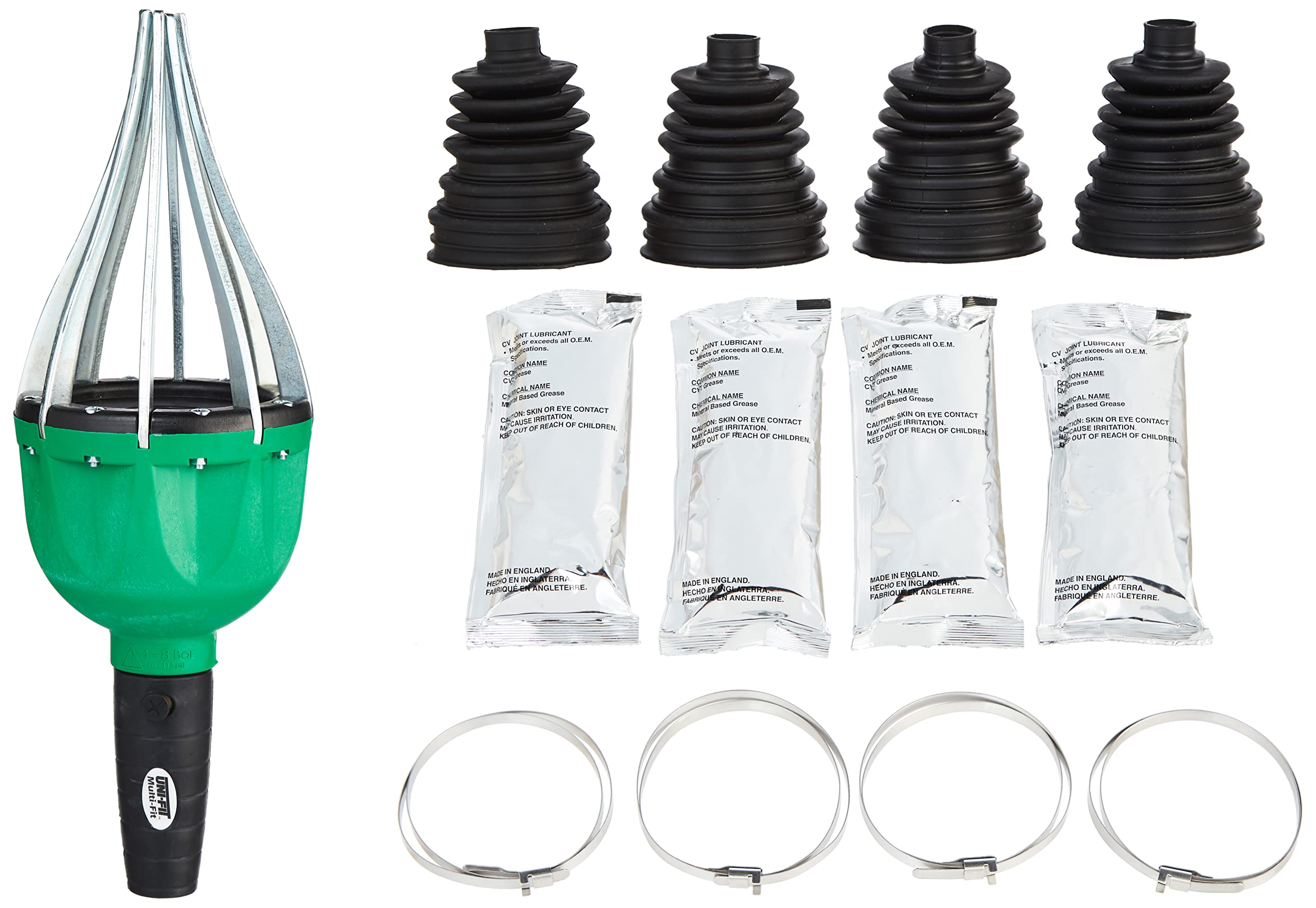 Dorman 614-035 Uni-Fit C.V. Joint Boot Bulk Kit Outer and Air Powered Installation Tool Universal Fit