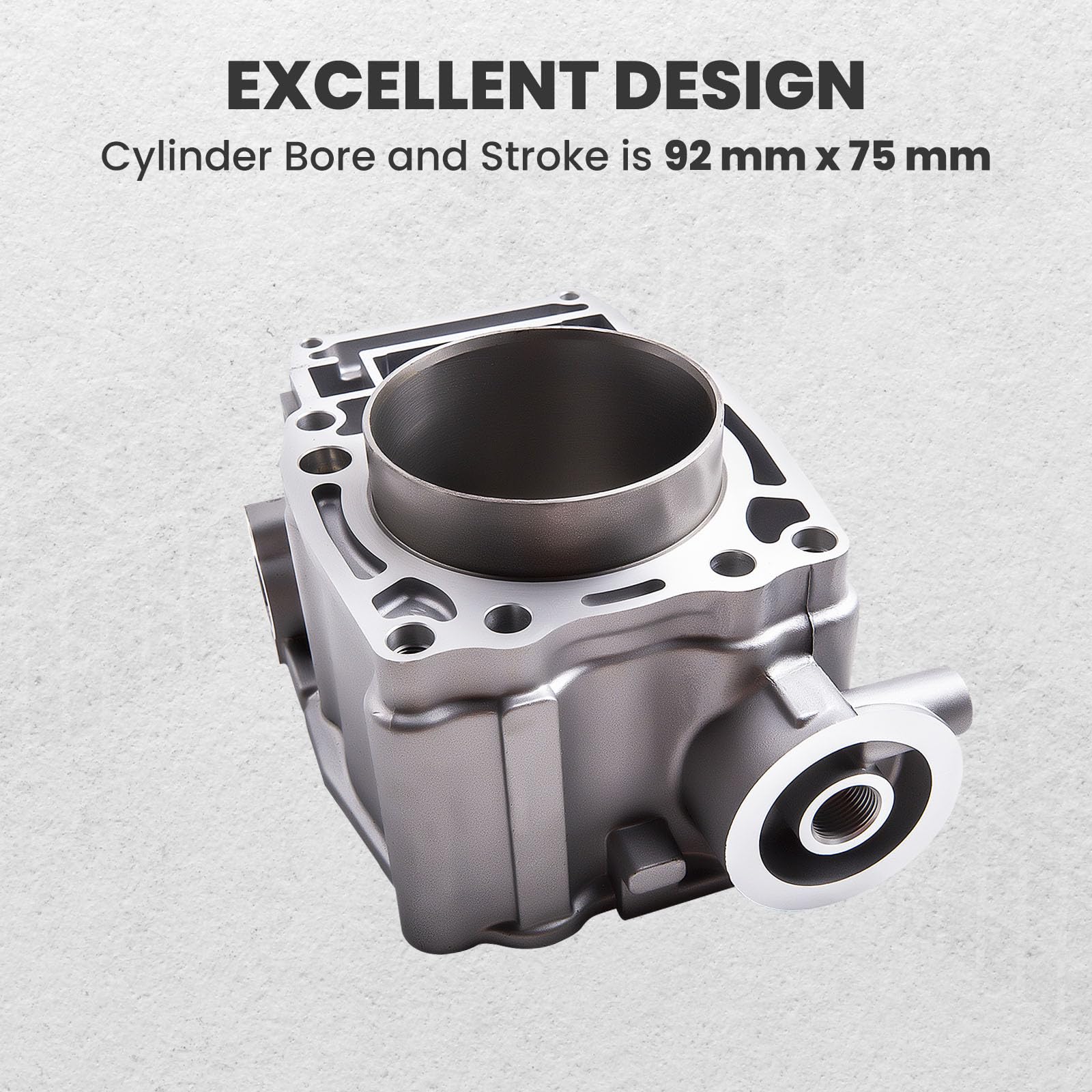 Waverspeed maXpeedingrods Cylinder Piston Top End Kit 92mm for Polaris Ranger Sportsman Scrambler 500 (1996-2012)