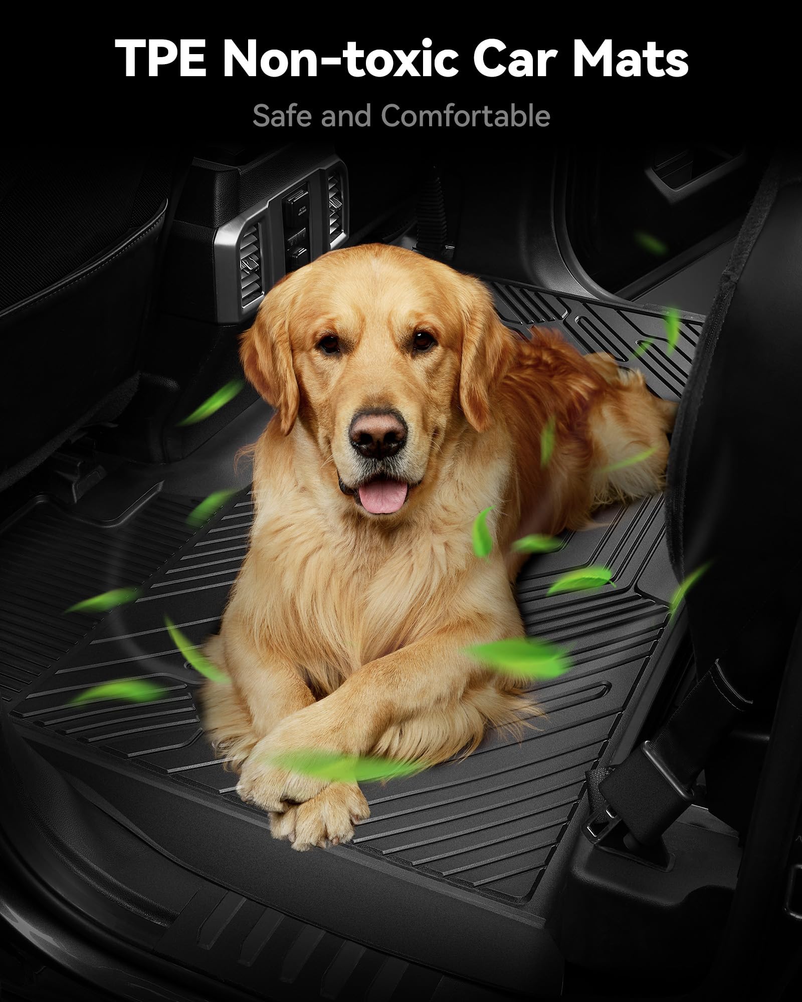 3W Floor Mats & Cargo Liner Fit For 2021 2022 2023 2024 2025 Chevy Tahoe/Gmc Yukon/Cadillac Escalade 7 Seat, Tpe All Weather Cus