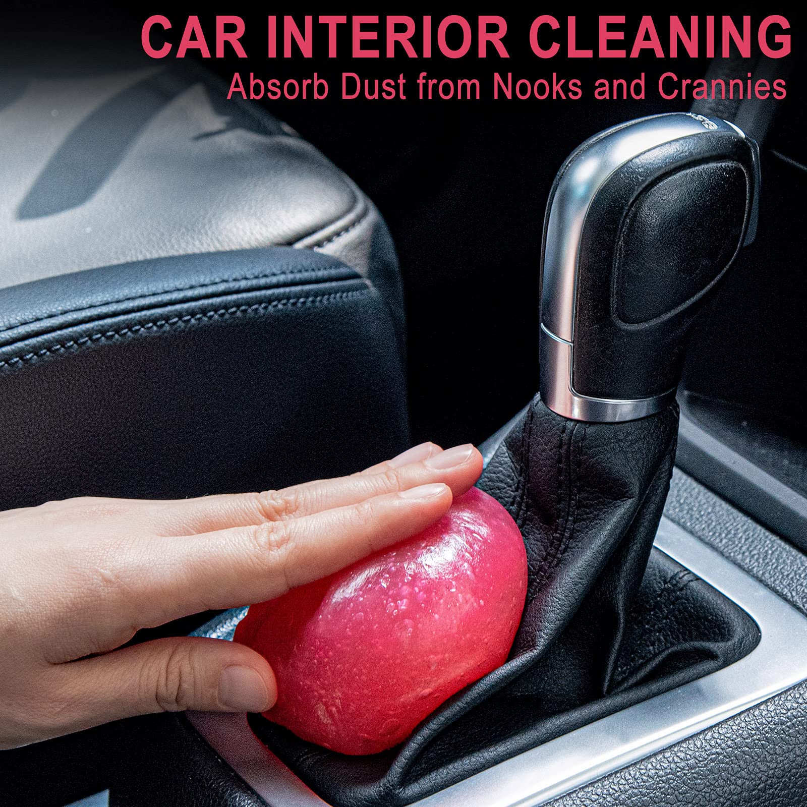 TICARVE Cleaning Gel Car Putty Slime - 2 Pack Blue & Rose Detailing Tools for Automotive & Keyboard Cleaning