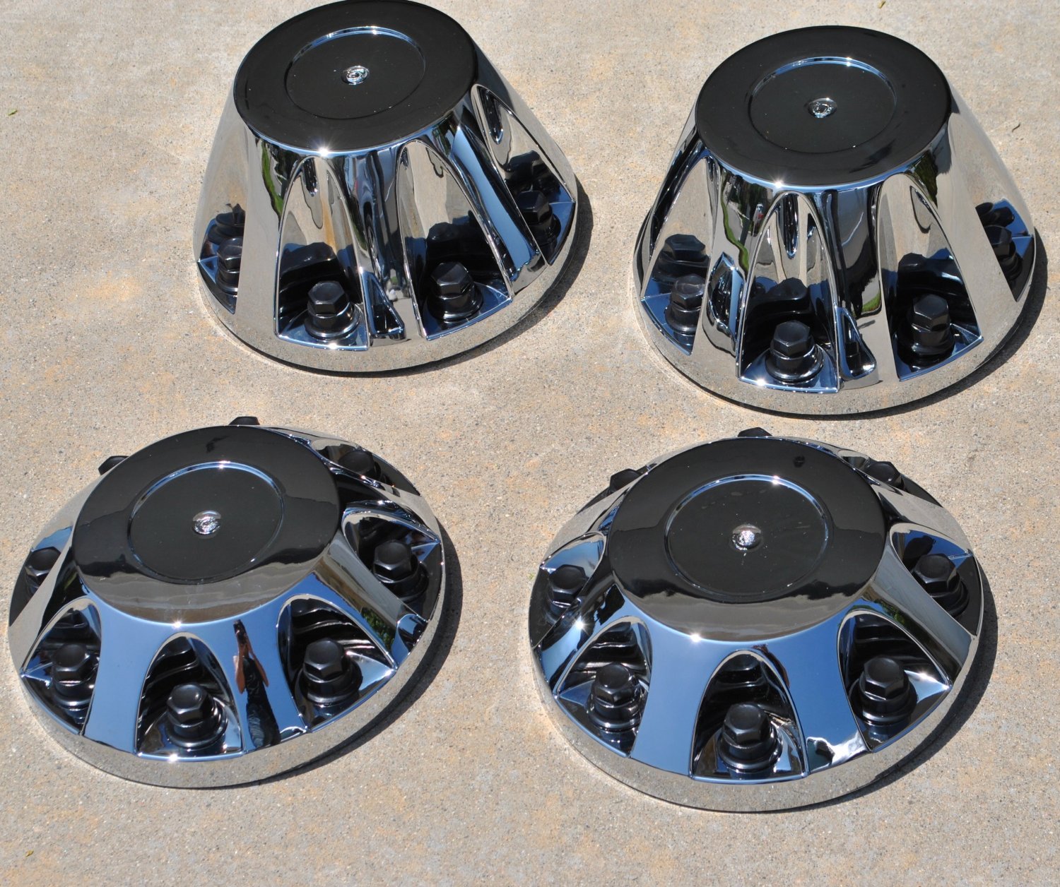 Plastic Hub Cover Chrome-Plated for 2011-Newer Chevy/GMC 3500HD Dually, 17 Wheel