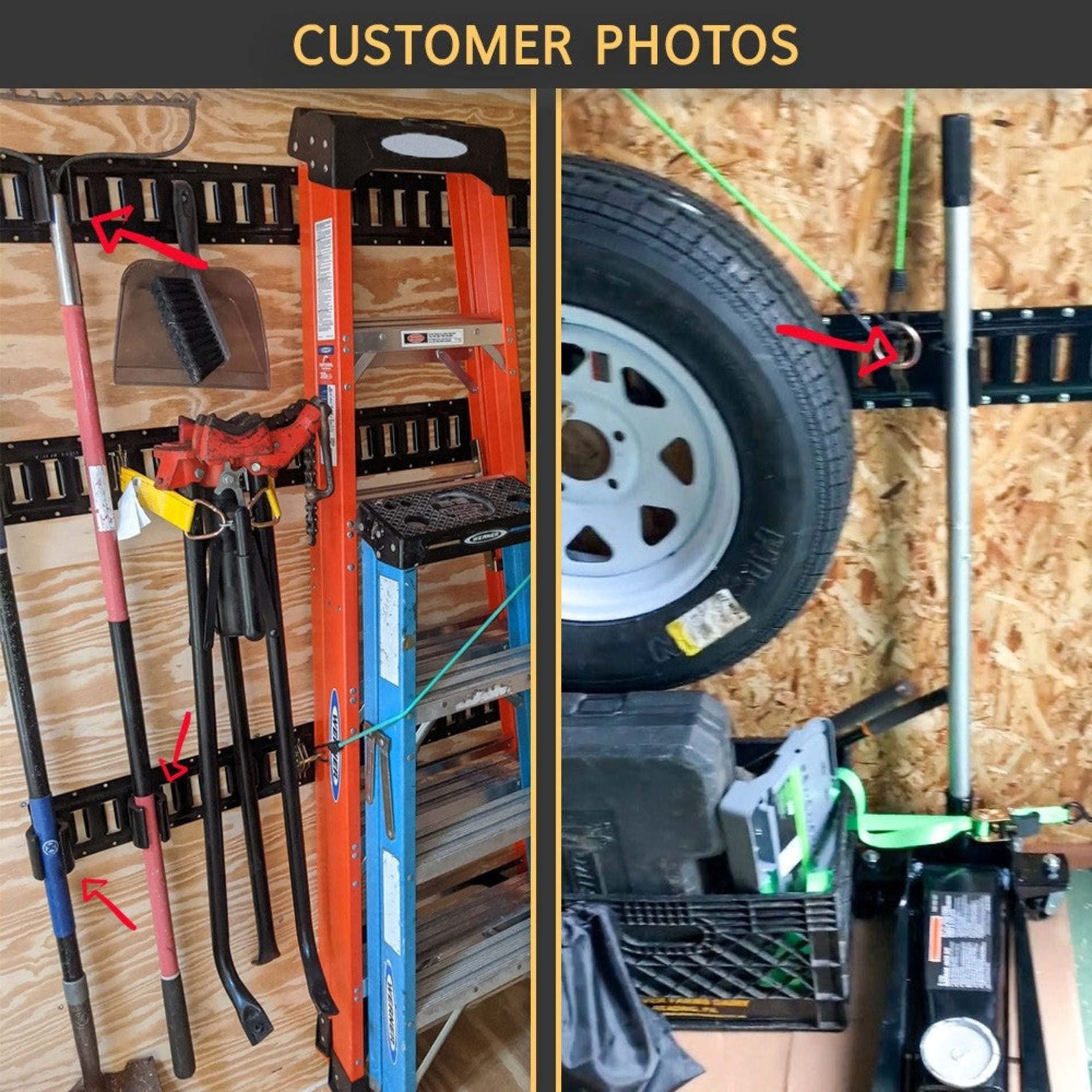 Dc Cargo E-Track Small & Simple Secure Tool Holders (Pack Of 2) Easy Access Trailer, Warehouse Stabilizing Organizers