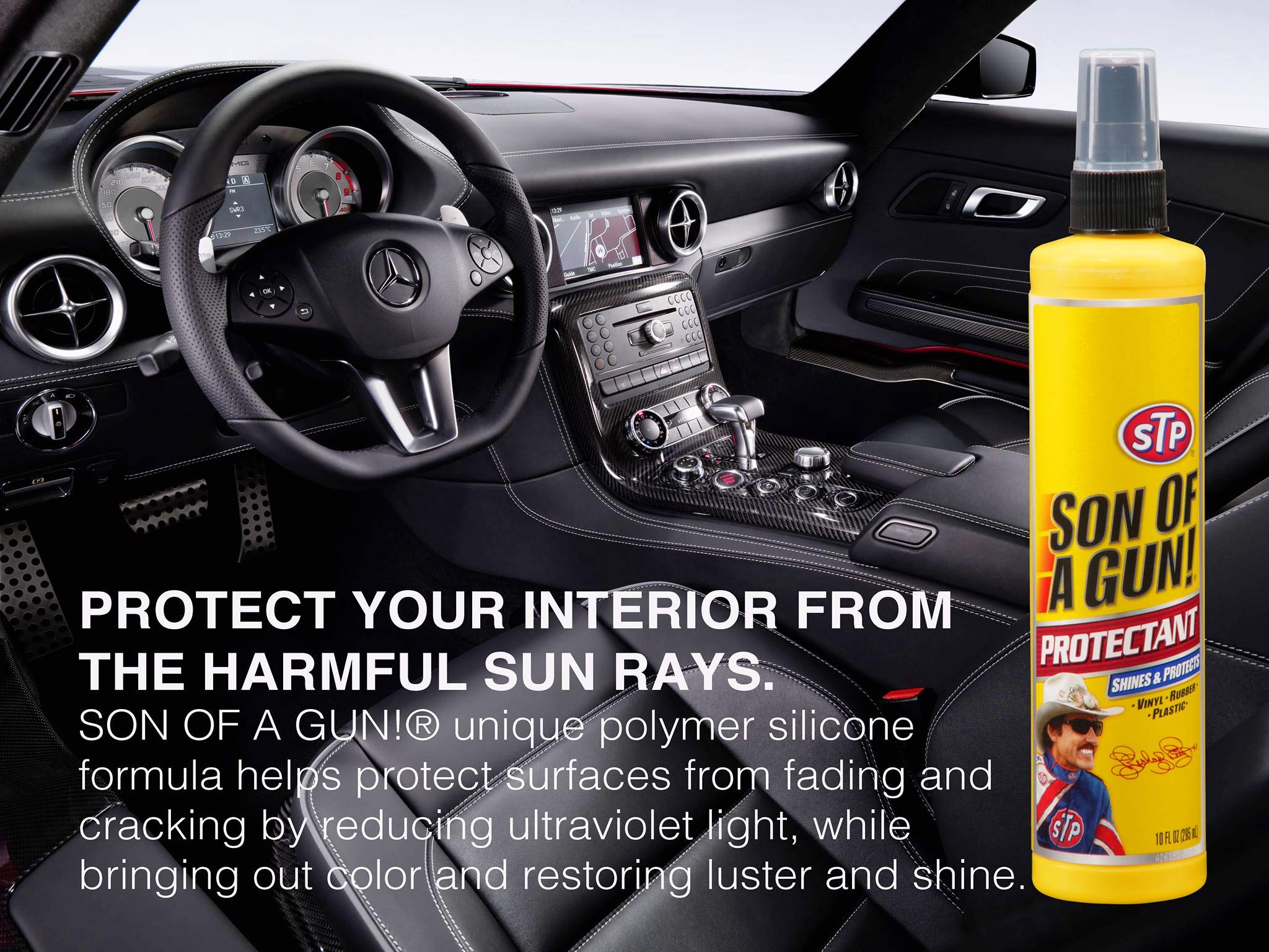 STP Car Cleaner & Protectant, 10 Fl Oz, Plastic, Model GST97211EN - Effective for Dirt & Dust Removal