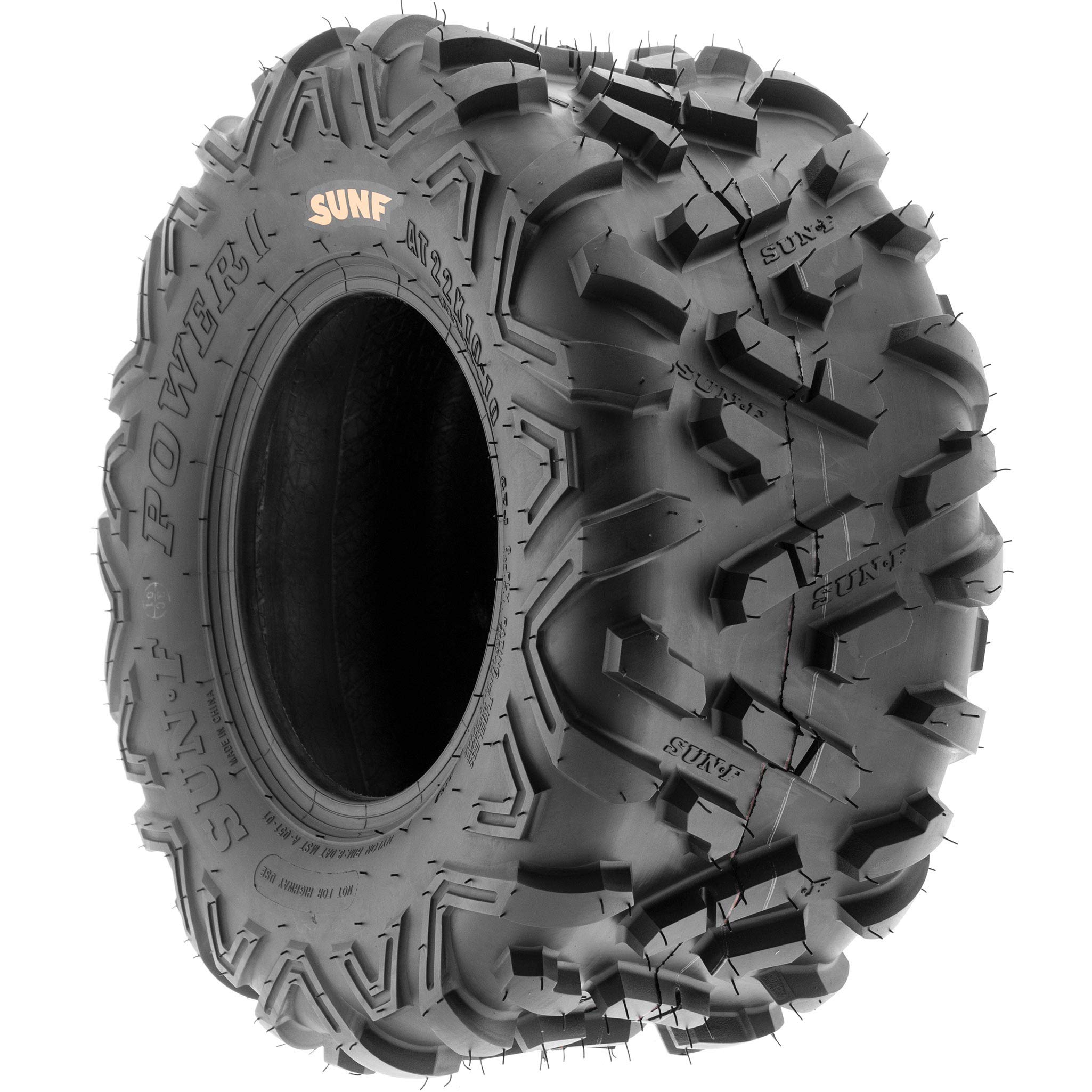 Set Of 4 Sunf Power.Ii Atv Go-Kart Tires 16X8-7 Front & 16X8-7 Rear, All-Terrain Off Road, 6 Pr, A051