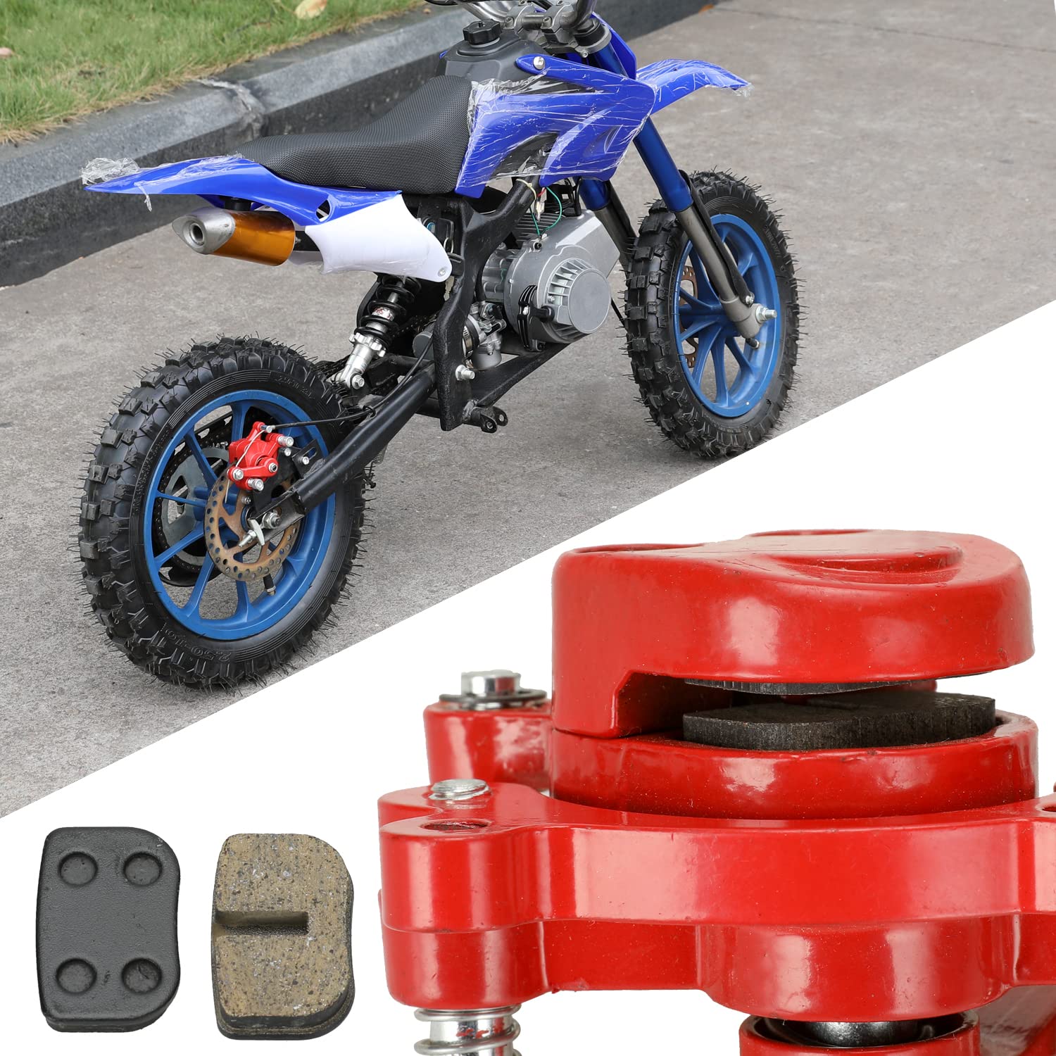 YOXUFA Mini Bike Brake Pads Disc Brake Pads for 79cc 97cc 100cc Coleman CT100U CC100X Baja Doodle Bug DB30 Motovox MBX10 Monster