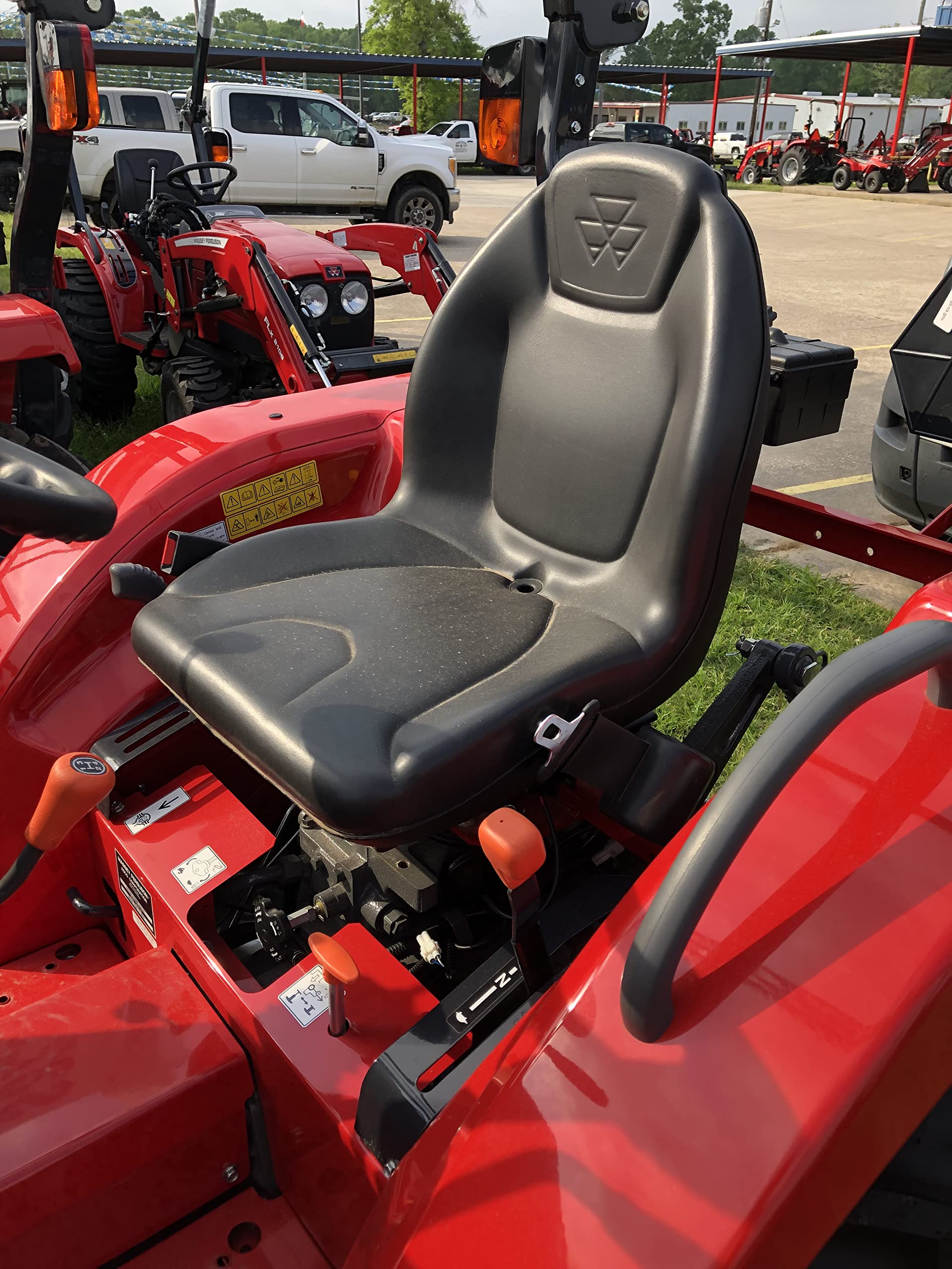 Durafit Seat Covers for Massey Ferguson Tractors - High Back, Gray, Endura Material, Model KU20 C8-mf