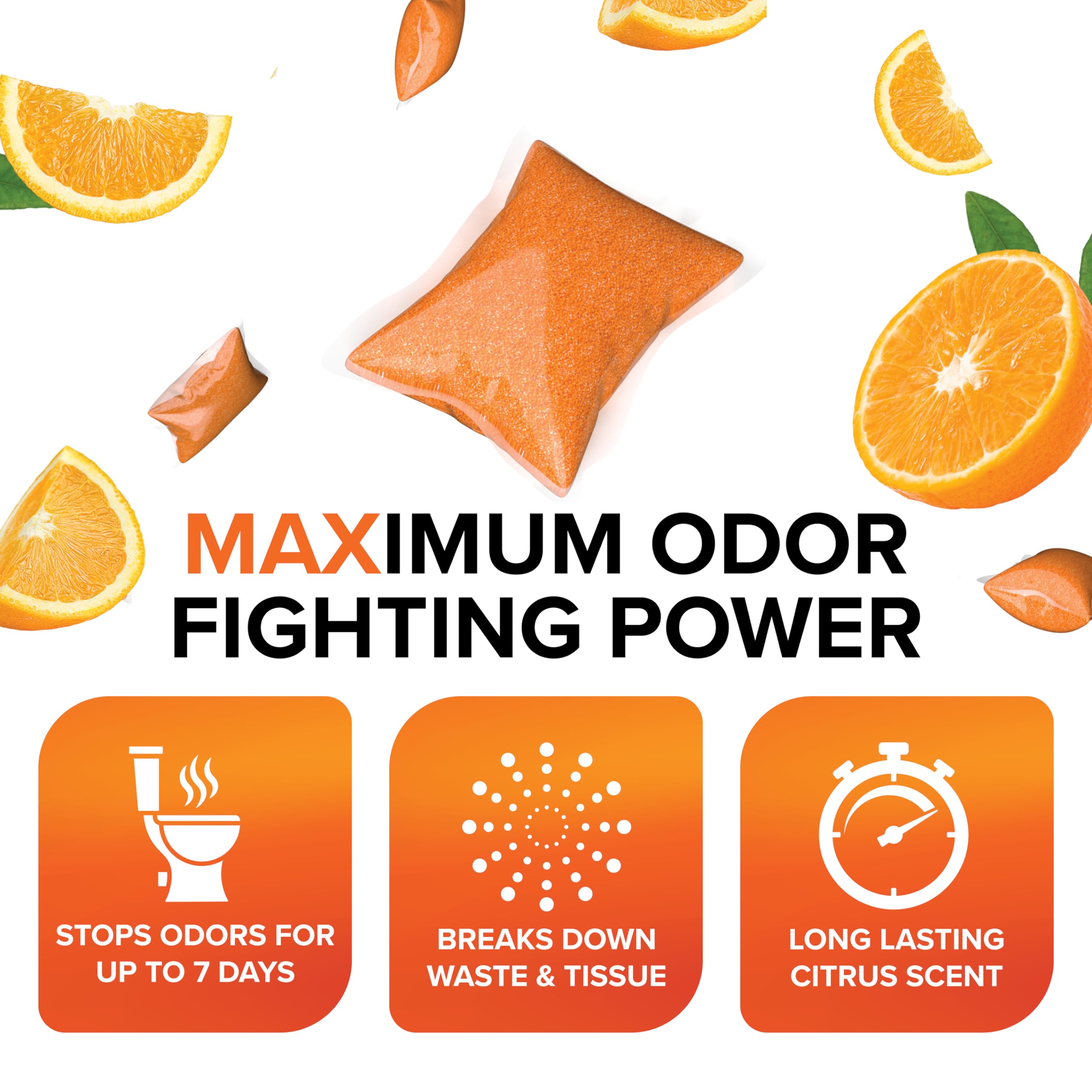 Camco 41189 Orange Power Drop-Ins 15 Count