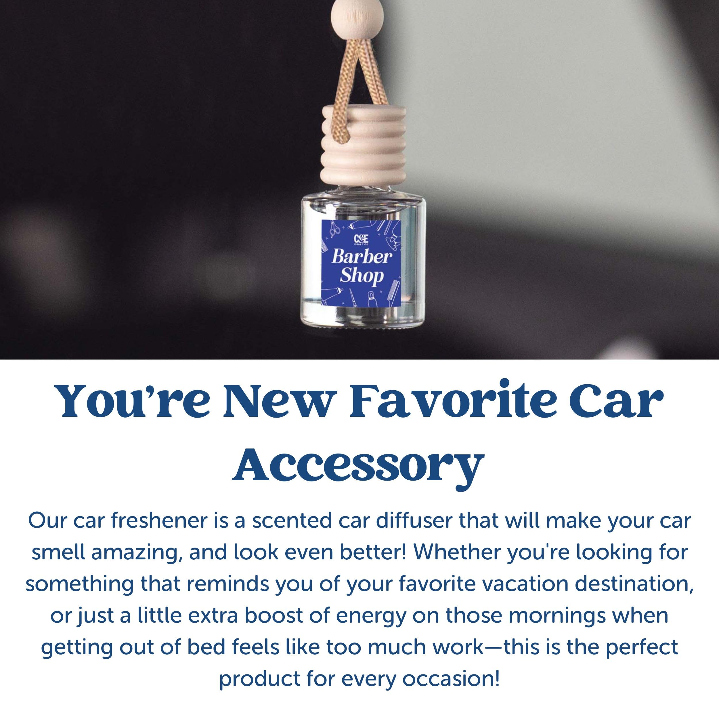 Candecraftco Car Air Hanging Fragrance Oil, Car Auto Freshener For Essential Oils, Scents Fragrance Aromatherapy Automobile Diff